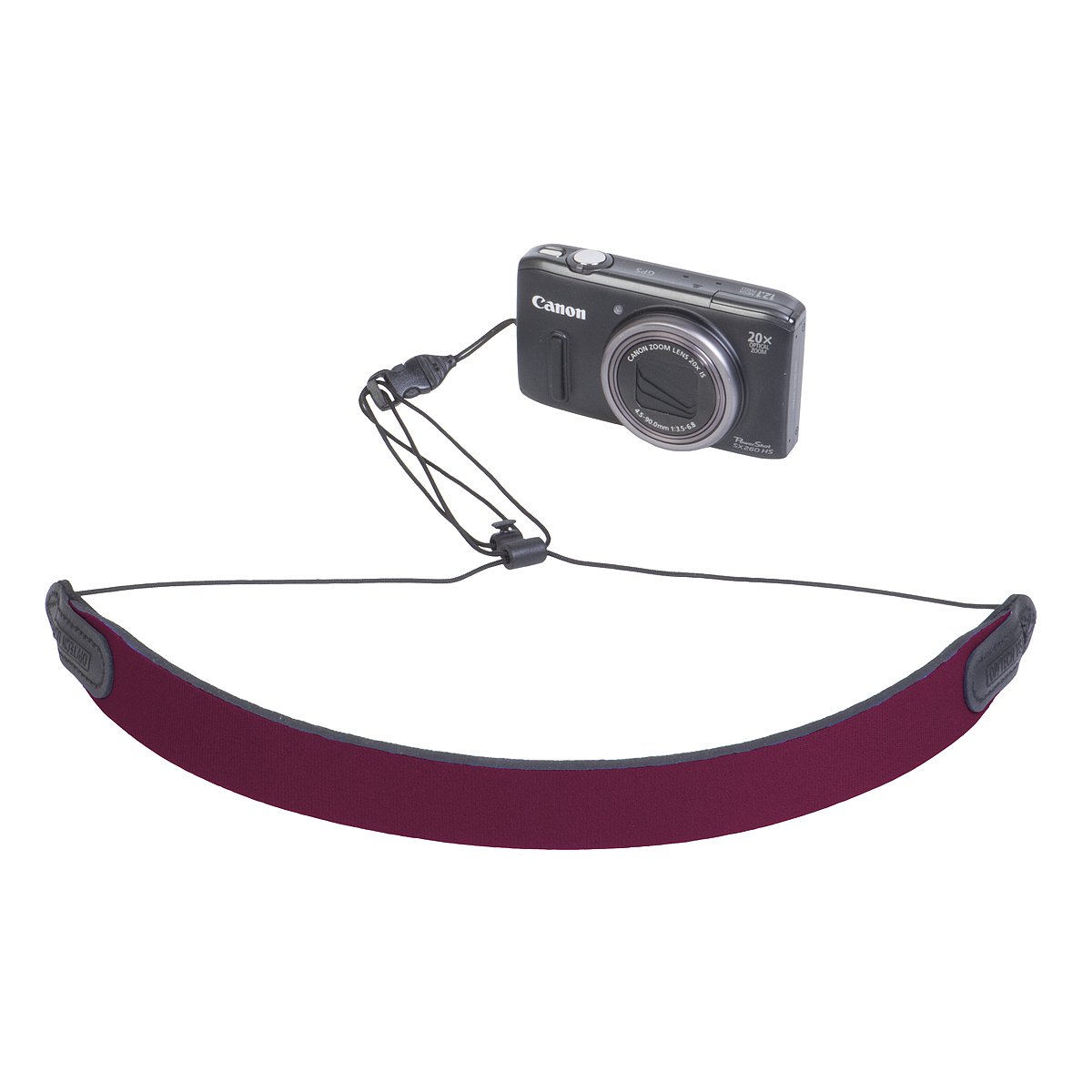 OP/TECH USA Mini Loop Strap - Quick Disconnect (QD) Camera Strap in Wine Red - 6906021 - Perfect for DSLR, Mirrorless & Binoculars - Secure & Comfortable Carrying Solution