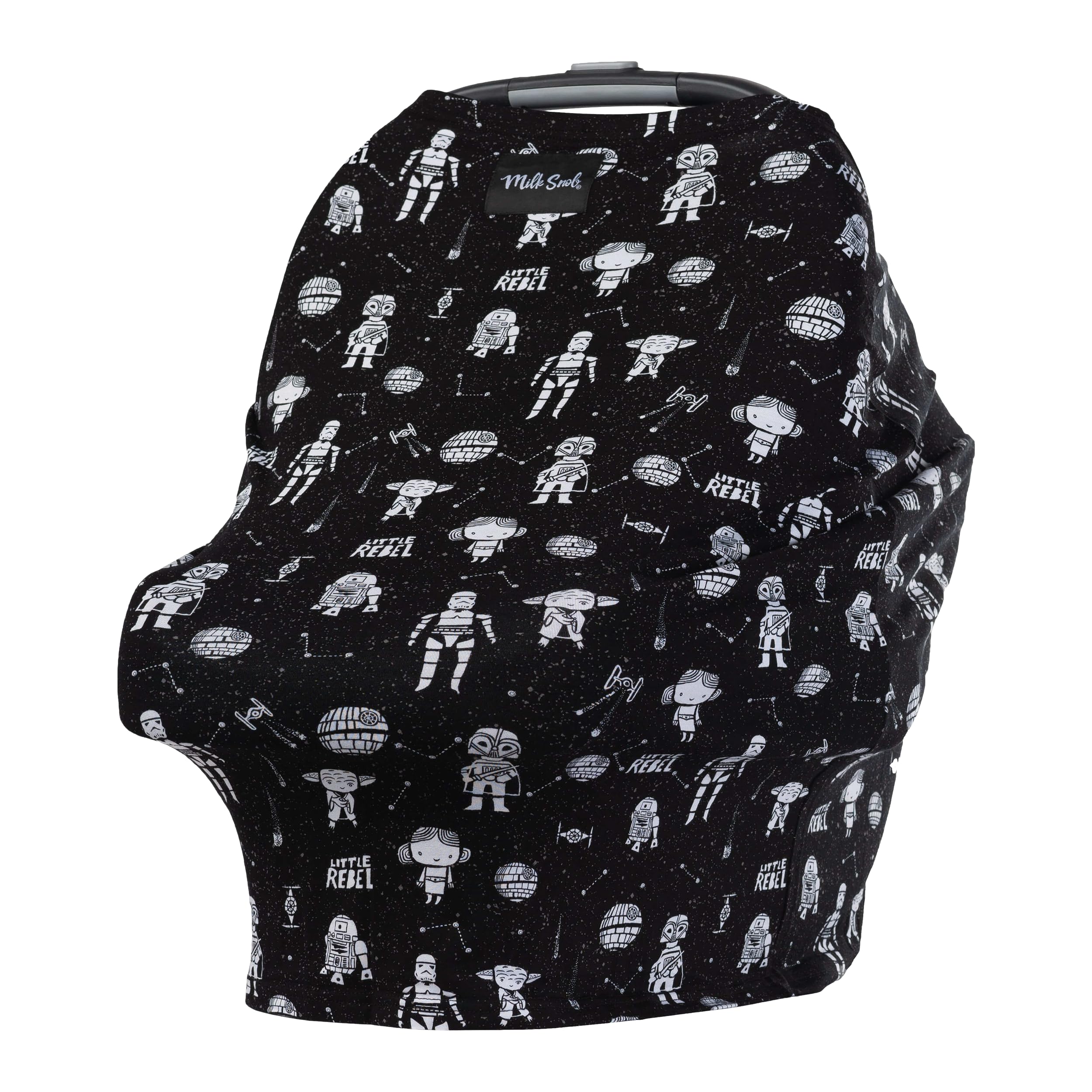 Star Wars Baby Cover 5-in-1 Multi-Use Nursing Cover for Car Seat, Stroller, High Chair, Shopping Cart & Carrier - Little Rebel Design for Breastfeeding Privacy & Newborn Essentials - Perfect for Travel, Outings & Daily Use