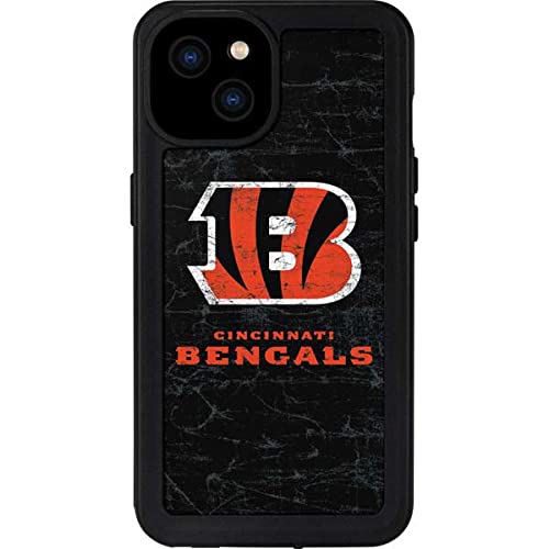 Waterproof iPhone 13 Case with NFL Cincinnati Bengals Officially Licensed Distressed Design - Shockproof Protective Cover for Outdoor, Sports & Daily Use