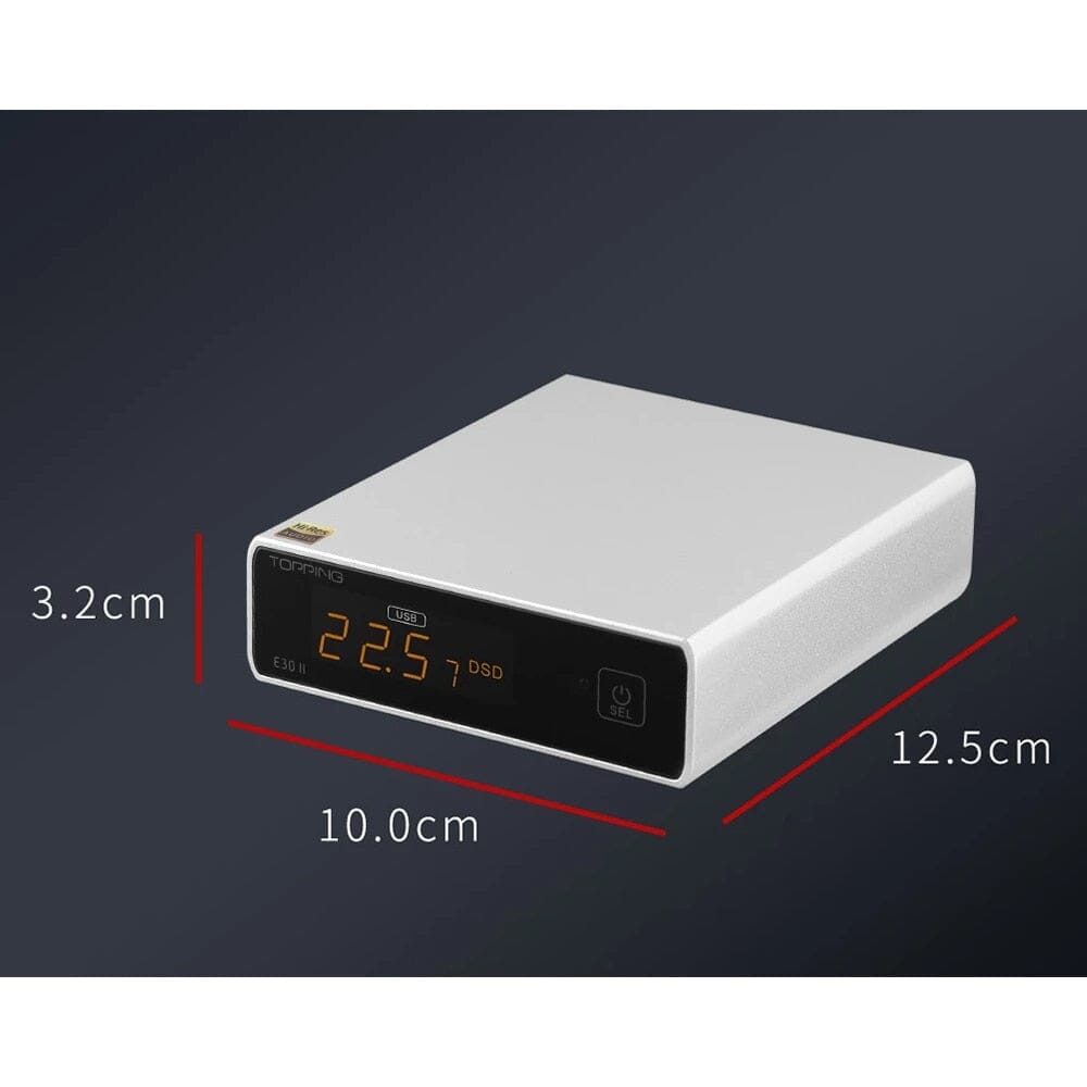 TOPPING E30 II AK4493S DAC Hi-Res Audio Decoder with Remote Control - Perfect for Home Audio & Studio Recording