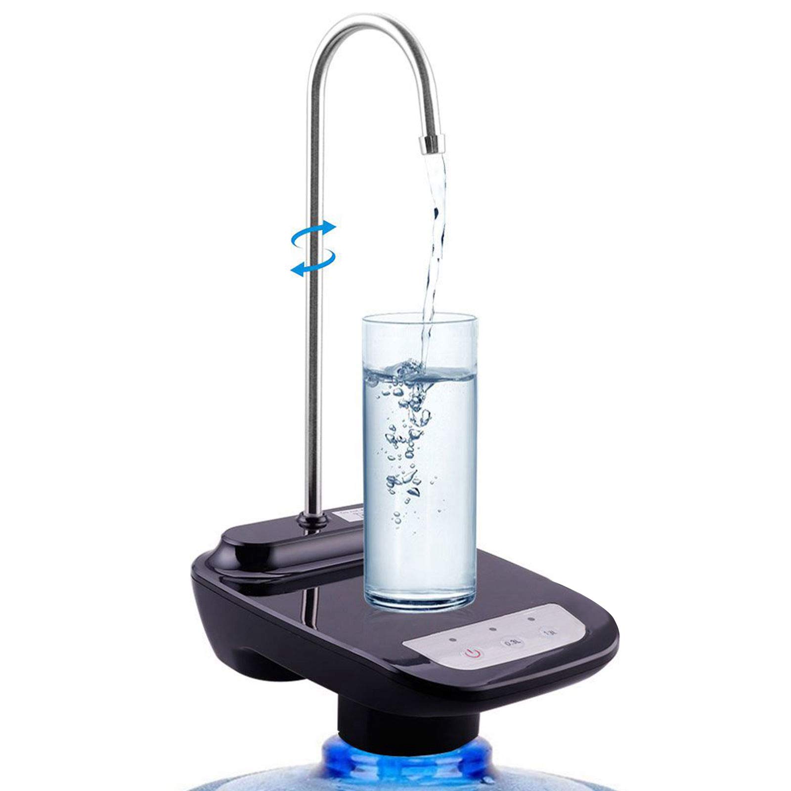 Rocomoco USB Electric Water Dispenser Pump - Quiet Automatic Drinking Water Pump for 2-5 Gallon Bottles | Portable Water Dispenser for Kitchen, Home, Office & Camping | Perfect for Hydration at Work, Outdoor Adventures & Emergency Preparedness