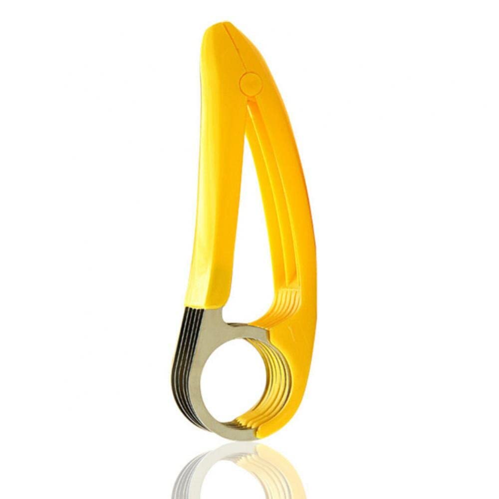 Premium Stainless Steel Banana Cucumber Slicer - Multi-Function Vegetable & Fruit Cutter for Salad, Sausage - Sharp Kitchen Gadget for Effortless Meal Prep & Healthy Snacking