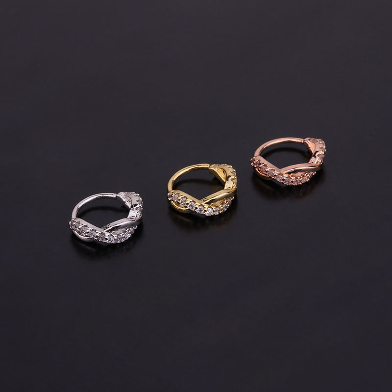 18K Gold Cartilage Hoop Septum Nose Ring - Elegant Body Jewelry for Women & Men | Perfect for Nose Piercing, Septum Rings & Cartilage Earrings | HSPJ234