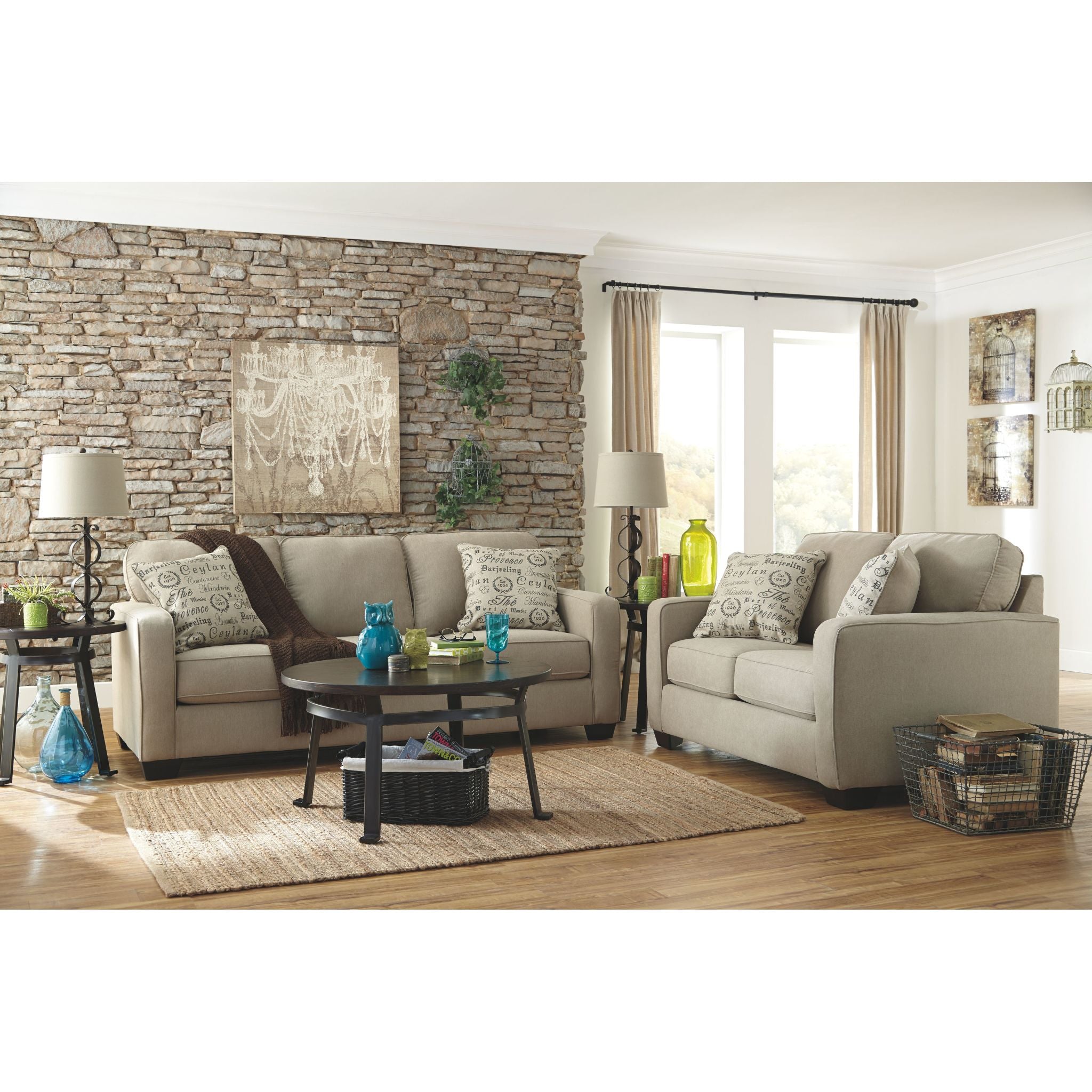 Alenya Sofa - Modern 3-Seater Fabric Couch for Living Room, Comfortable and Stylish Home Furniture - Perfect for Family Gatherings, Movie Nights, and Relaxing