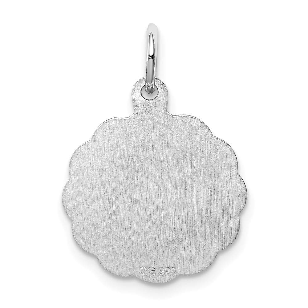 Roy Rose Sterling Silver Initial Letter J Charm - Elegant Personalized Jewelry for Necklaces, Bracelets & Gifts | Perfect for Birthdays, Anniversaries & Special Occasions