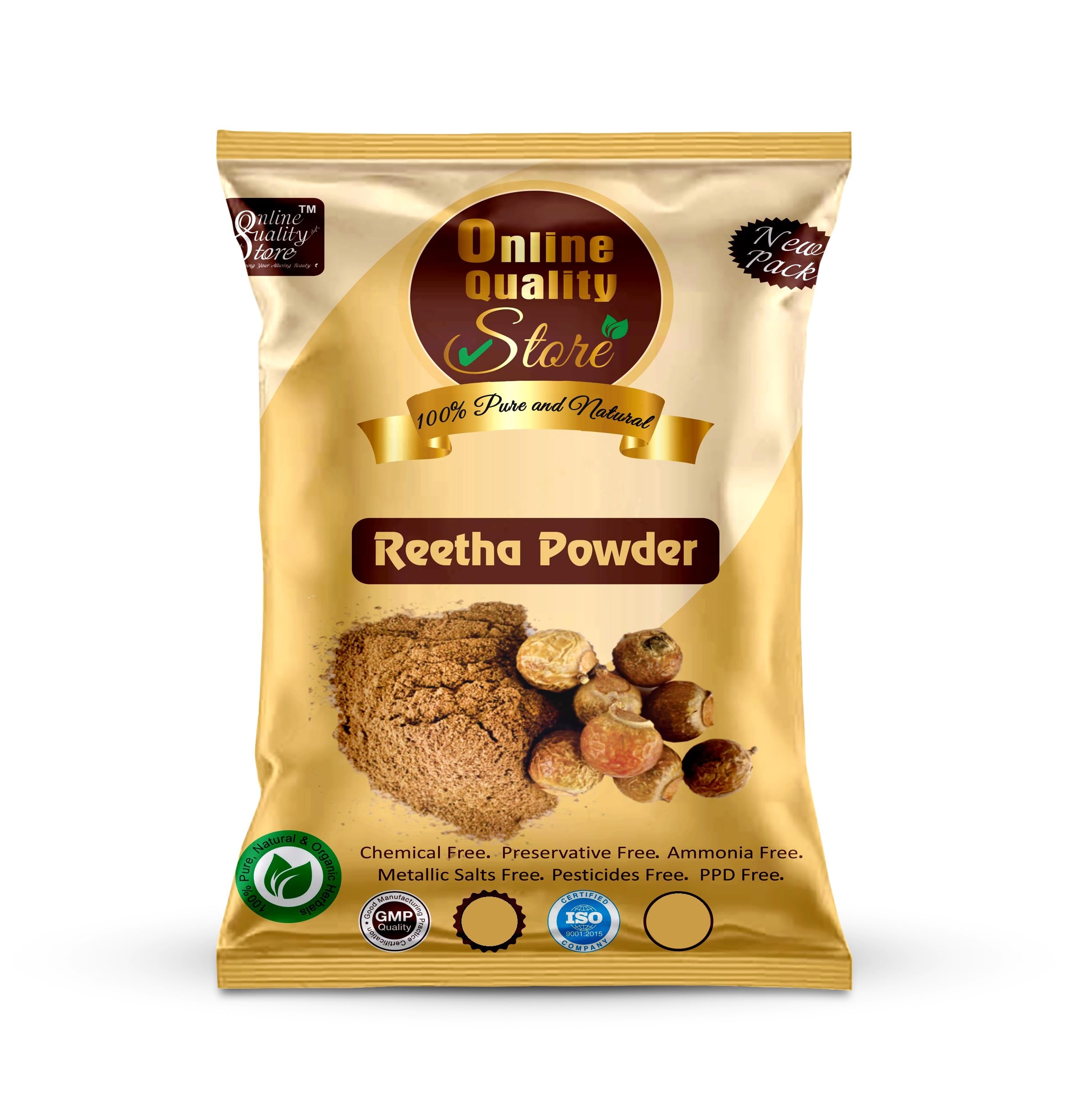 Reetha Powder for Hair Growth - Natural Shampoo & Scalp Treatment (50g) | Organic Soapnut Powder for Healthy Hair & Dandruff Control | Perfect for DIY Hair Care & Natural Cleansing