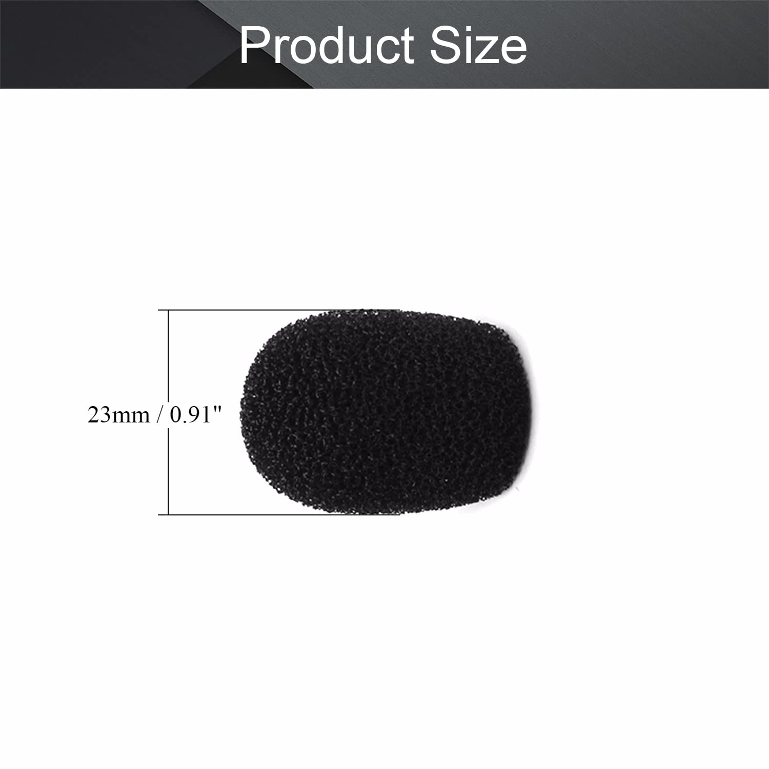 10Pcs Lavalier Microphone Windscreen Foam Covers - Compatible with Various Headset Mics | Noise Reduction & Wind Protection for Podcasting, Recording, Streaming & Interviews