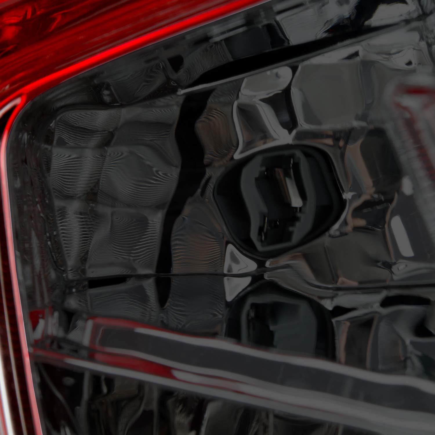 AKKON Red Smoked LED Tail Lights Pair for 2016-2021 Honda Civic Sedan - Left Driver & Right Passenger Side - US Built - Enhances Rear Visibility & Style for Night Driving & Car Shows