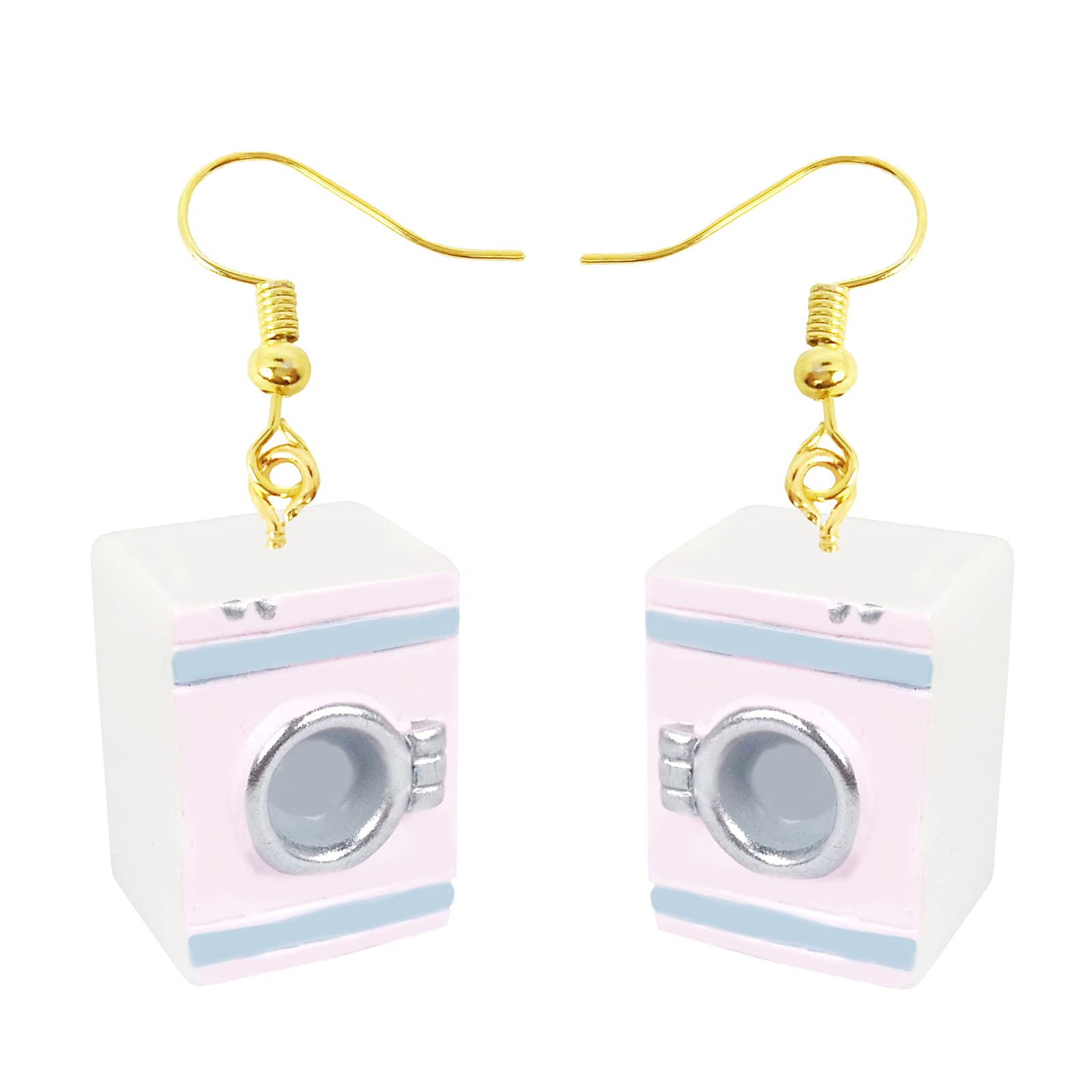 Funny and Unique Acrylic Earrings for Women - Toilet, Bathtub, Drinking Fountain, Washing Machine & Geometric Furniture Dangle Drop Jewelry - Perfect for Parties, Gifts and Everyday Fashion Accessories