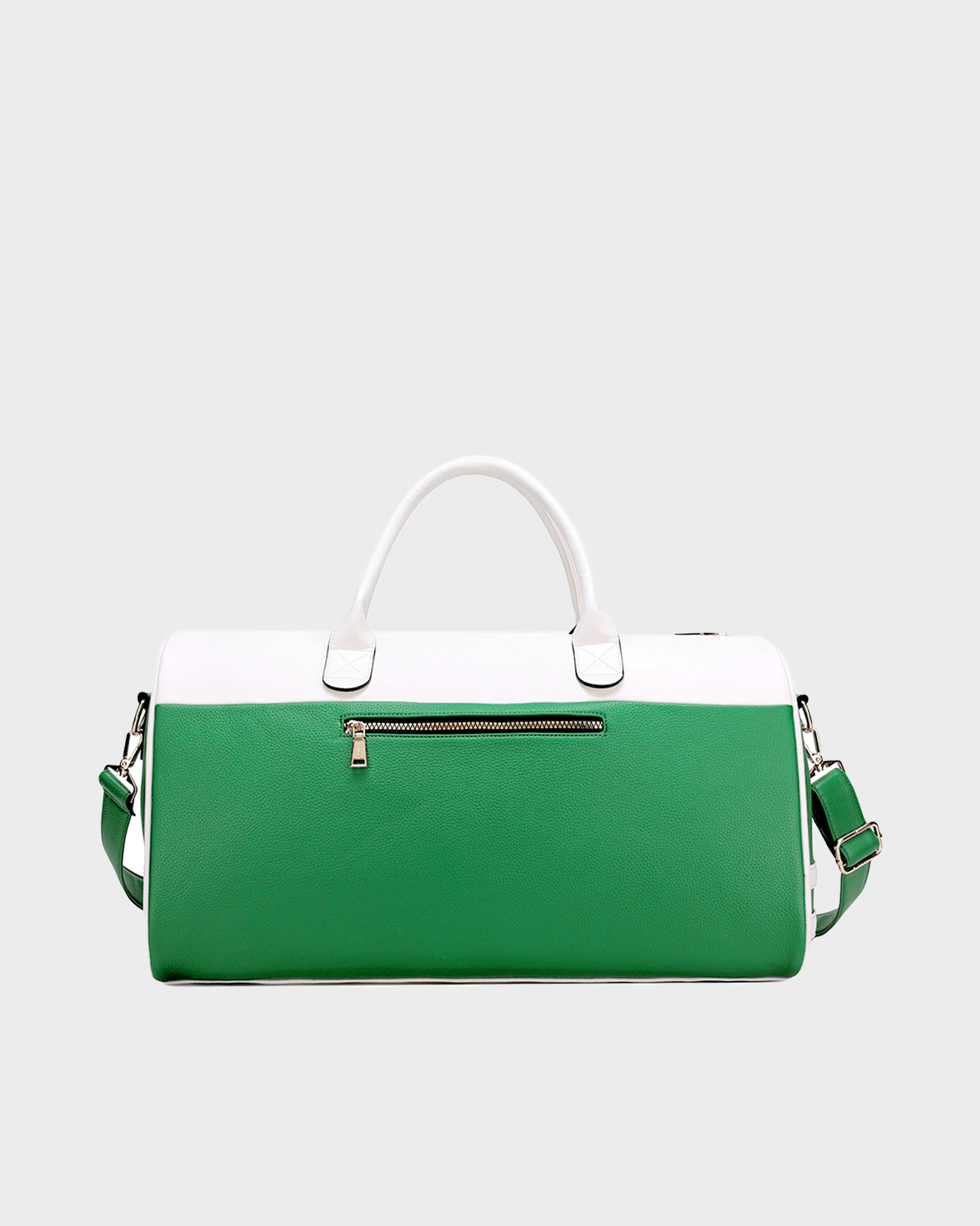 Premium Green Weekender Duffle Bag - Lightweight Travel Overnight Gym Carry-On Luggage for Men & Women - Perfect for Business Trips, Weekend Getaways & Gym Sessions