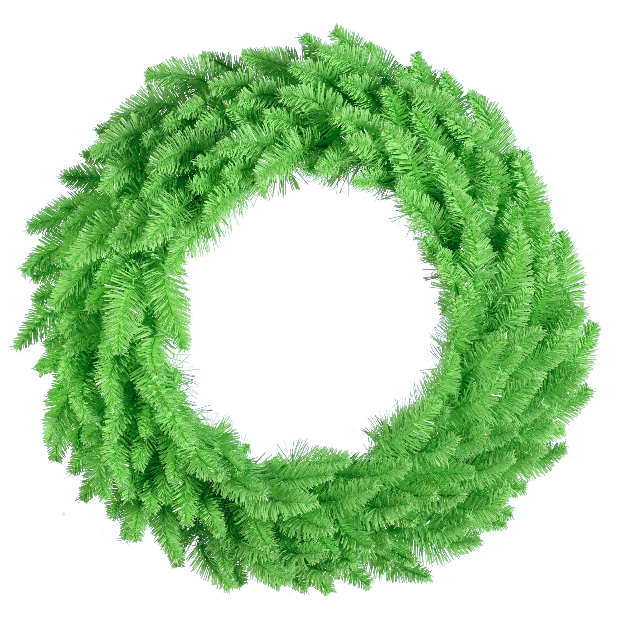 Vickerman 36 Inch Lime Green Fir Artificial Christmas Wreath with LED Lights - Durable Faux Fir Holiday Wreath for Indoor Christmas Decor - Perfect for Front Door, Mantel & Holiday Home Decoration