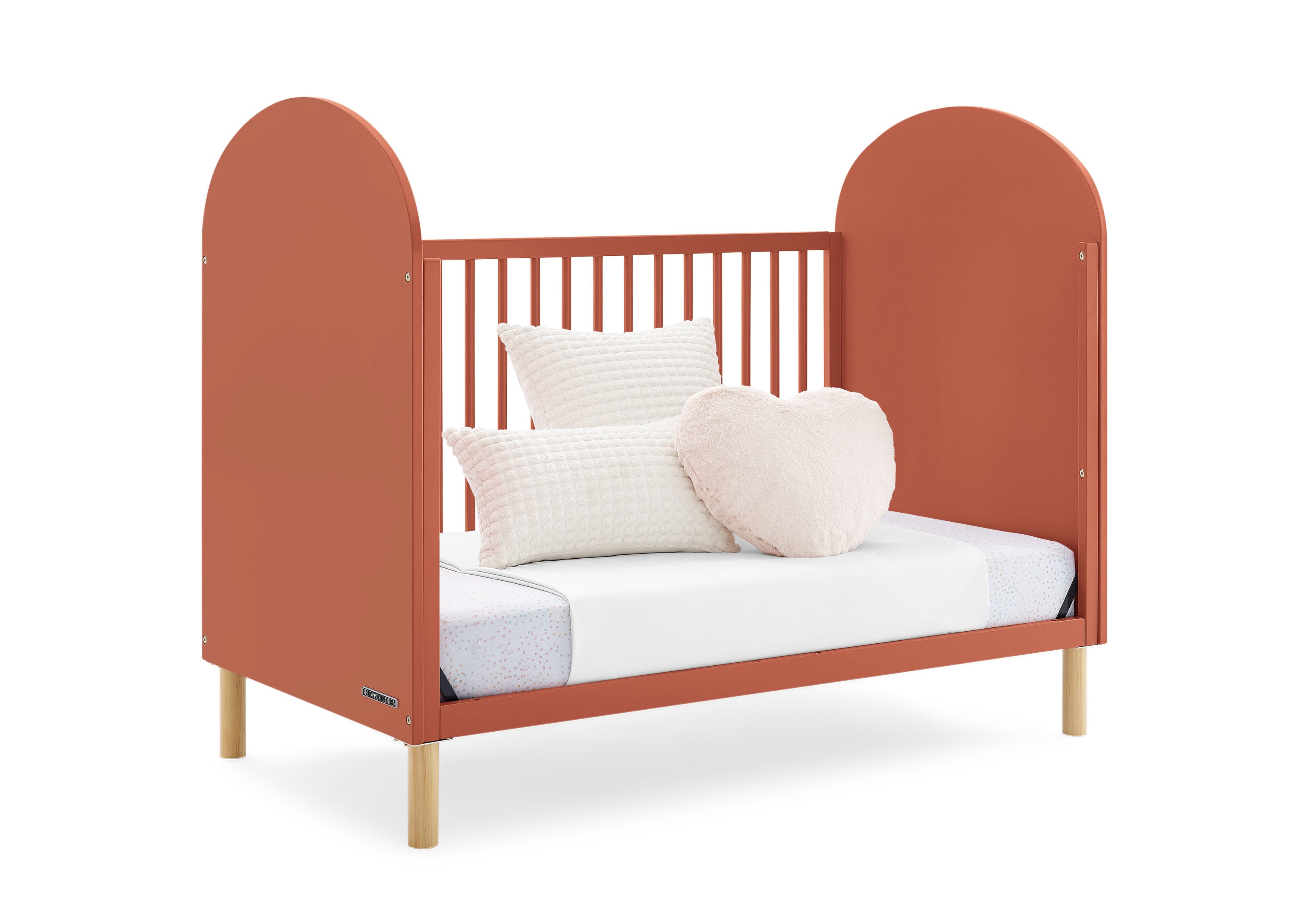 Reese 4-in-1 Convertible Baby Crib - Toddler Bed, Daybed & Full-Size Bed | Safe & Stylish Nursery Furniture for Newborns to Teens | Perfect for Small Spaces & Growing Families