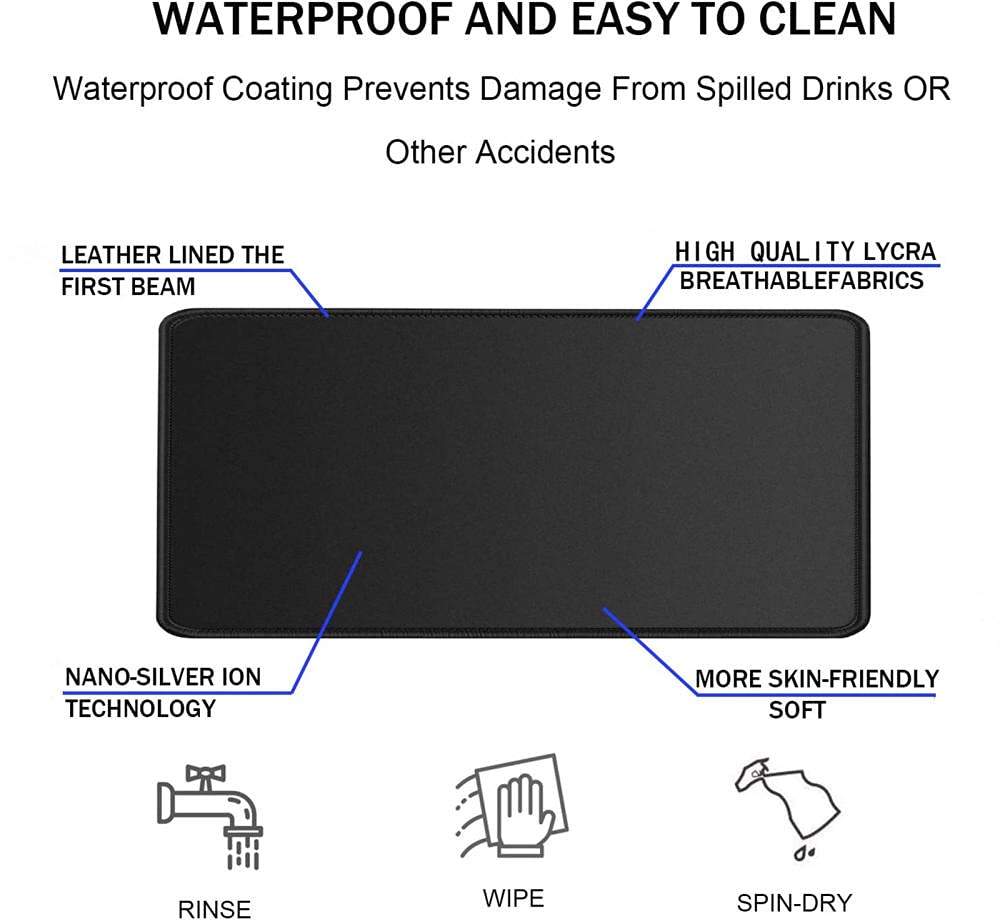 Premium XXL Gaming Mouse Pad 1000x500mm - Liquid Strata Design Non-Slip Desk Mat for Enhanced Precision & Speed | Perfect for PC Gaming, Home Office & Workstations