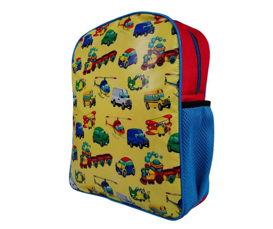 RedChimes Stylish Cars School Backpack for Kids & Girls - Durable Polyester Backpack for School, Travel & Daily Use