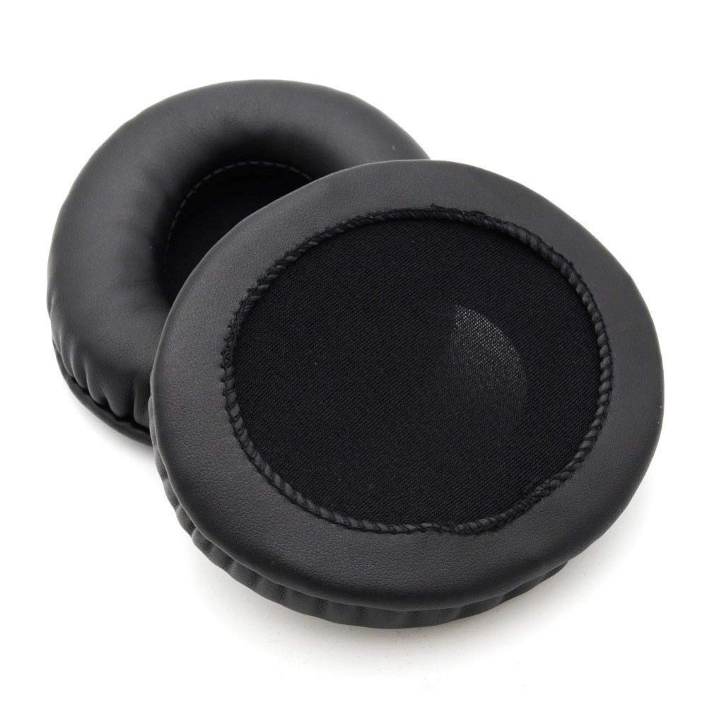ATH-AVC200 Replacement Ear Pads - Premium Memory Foam Ear Cushions with Soft Leather Cover (Black) - Compatible with ATH-AVC200 Headphones - Perfect for Gaming, Music & Office Use