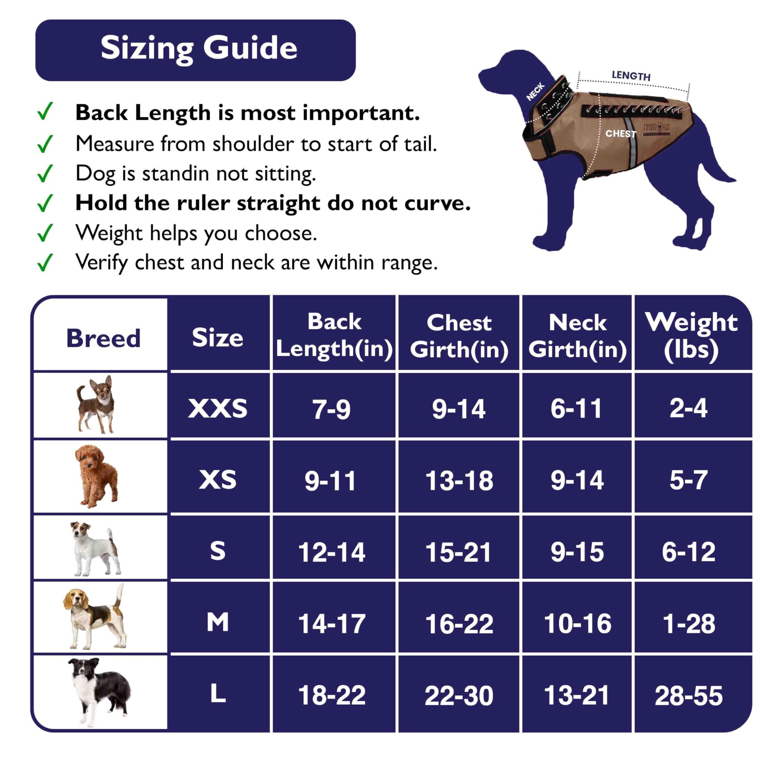 CoyoteVest SpikeVest Dog Harness for Small Dogs - Reflective Anti-Predator Vest with Spikes to Protect Pets from Coyotes, Hawks & Animal Attacks - USA Made (S-Texas Tan) - Perfect for Outdoor Adventures, Hiking & Backyard Safety