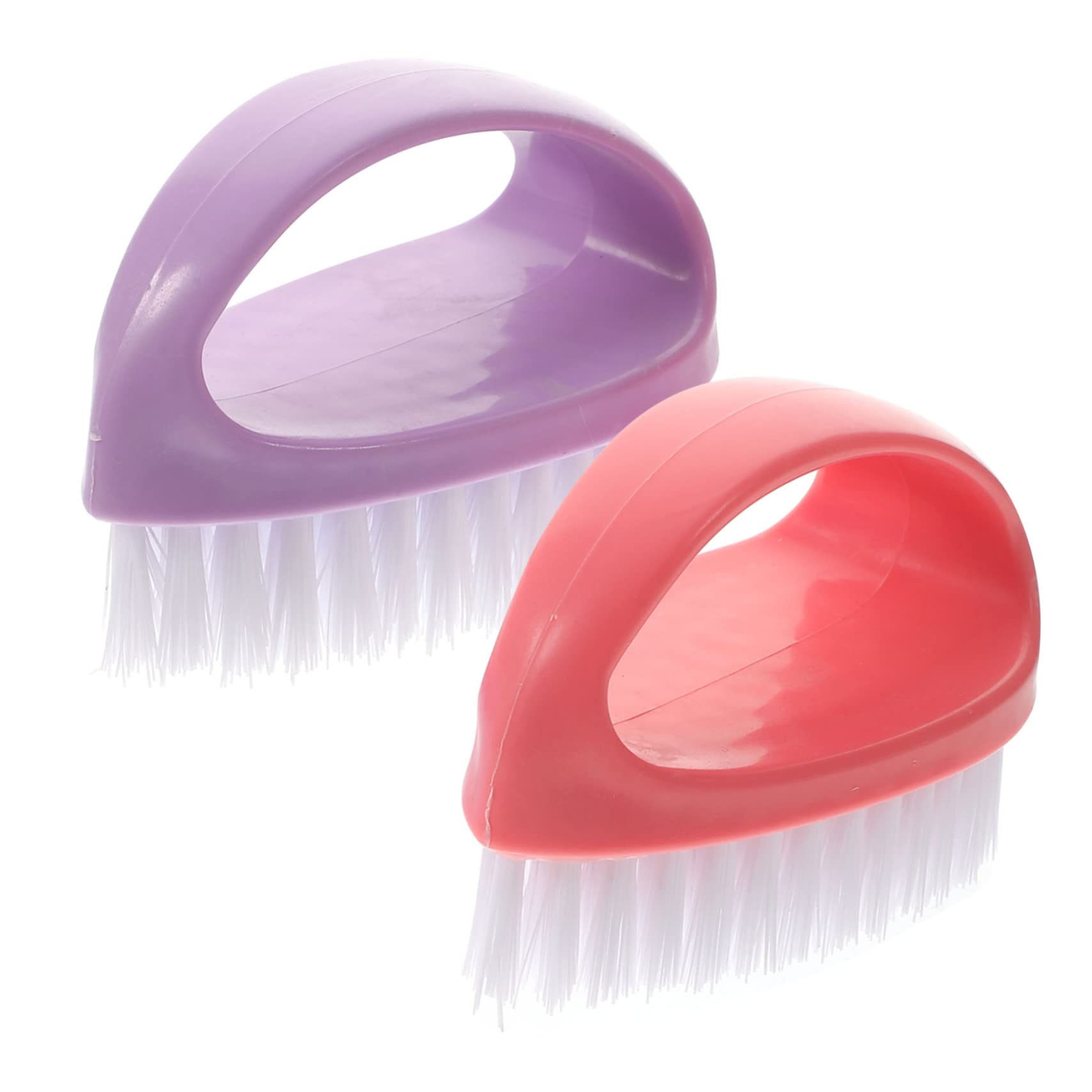 Beavorty 2-Piece Nail Cleaning Brush Set - Professional Manicure Dust Brush for Nail Art, Acrylic & Gel Polish Removal - Perfect for Salons, Home Nail Care & DIY Nail Supplies