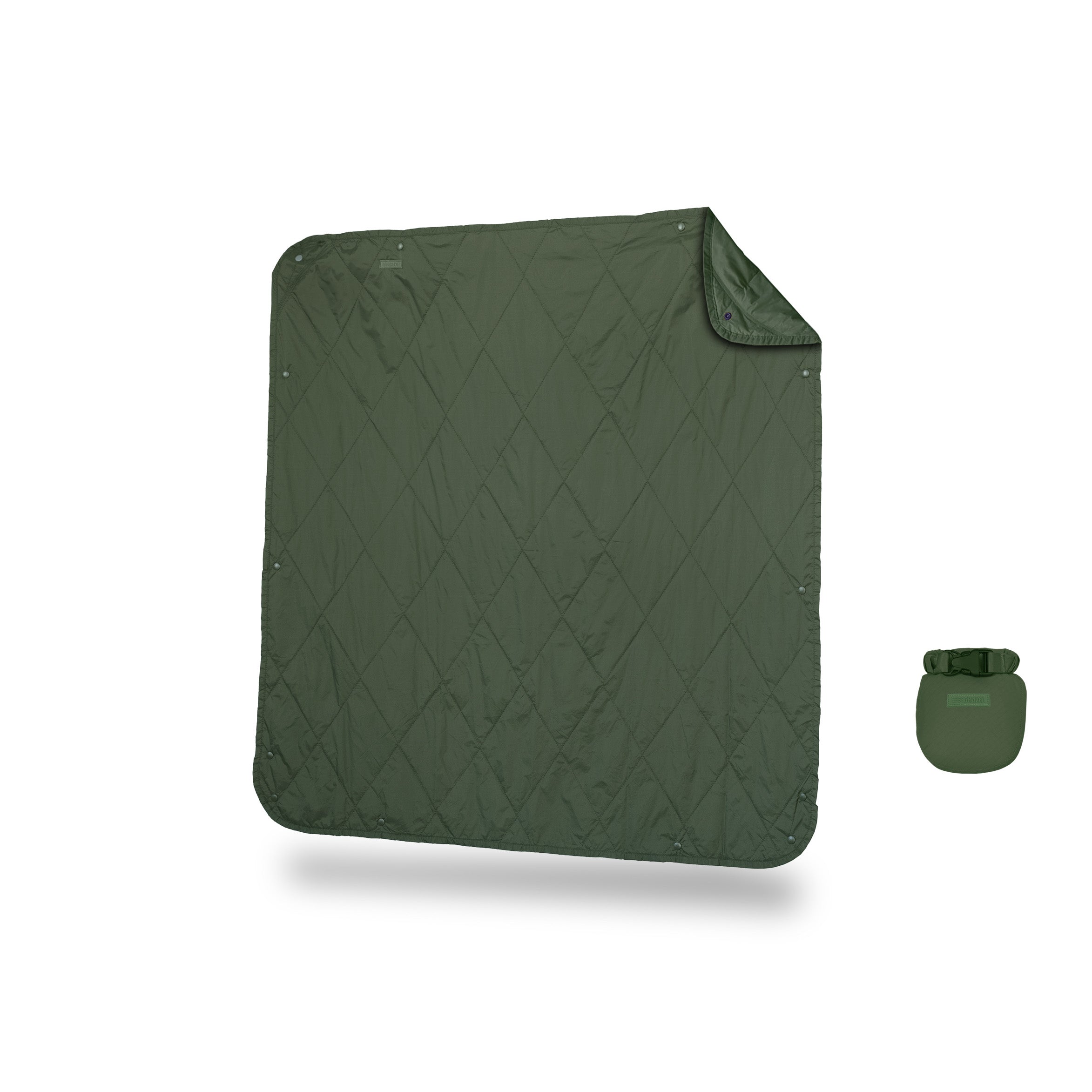 UltraPak™ MINI Kids Blanket - Lightweight Packable & Puffy Travel Blanket for Boys & Girls | Soft Cozy Warm Throw for Airplane, Car, Camping & Outdoor Adventures | Spruce Green