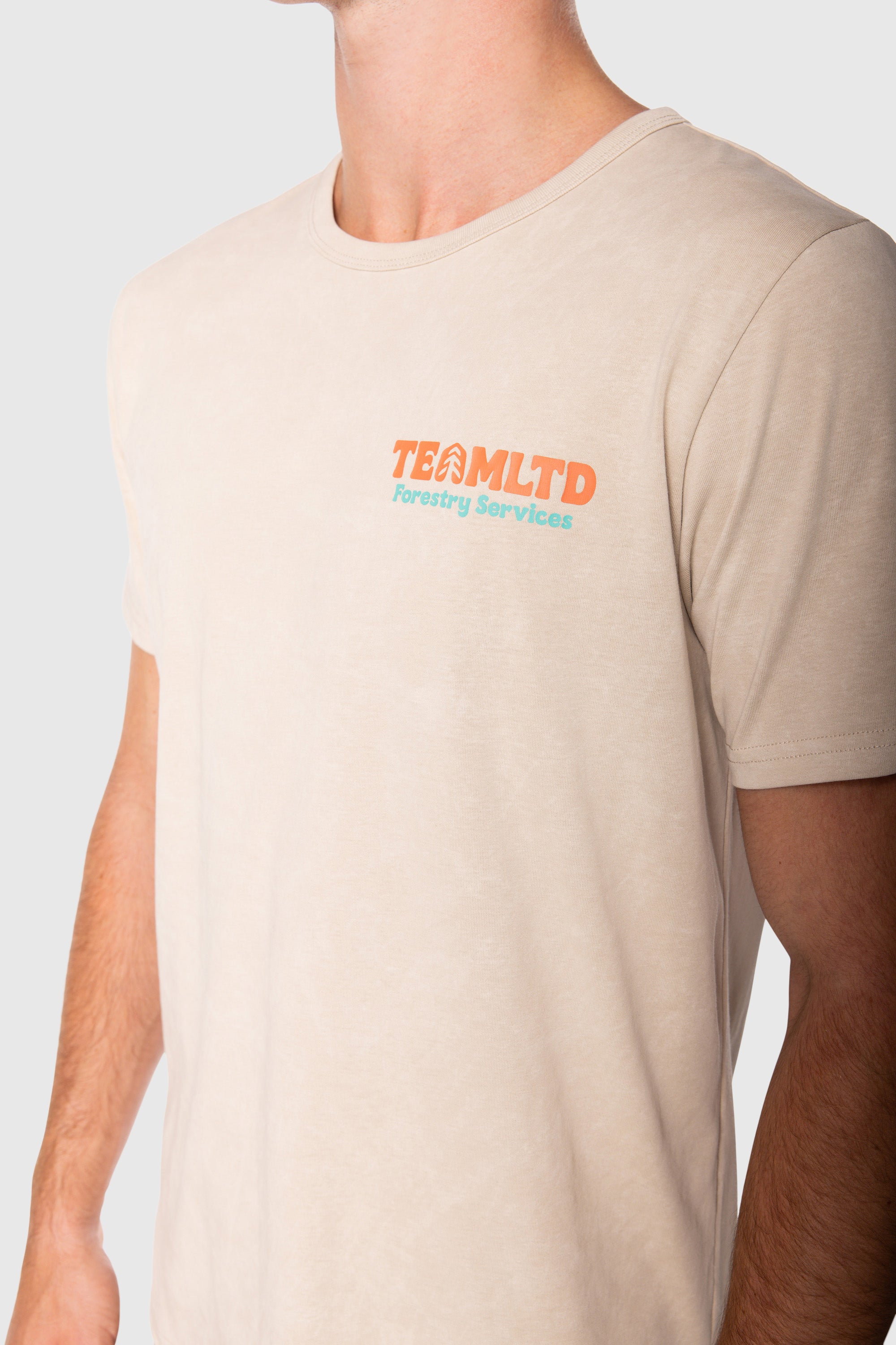 Premium Soft Cotton Forestry Tee Cream - Comfortable & Stylish T-Shirt for Men & Women - Perfect for Outdoor Adventures, Hiking & Casual Wear
