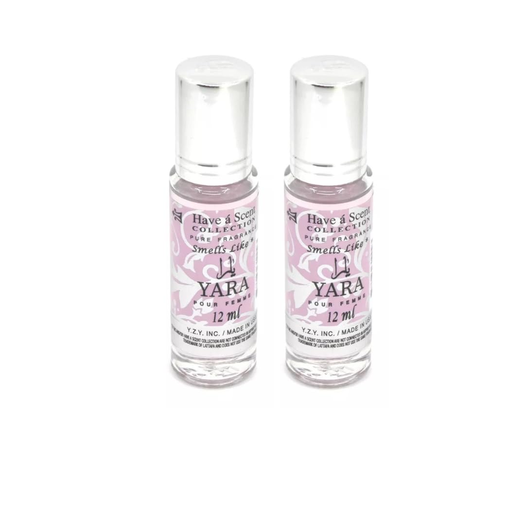 Premium Roll-On Perfume Oil for Women - Long Lasting Fragrance Oils (12ml x 2 Pack) - Perfect for Daily Wear, Travel & Gift Giving