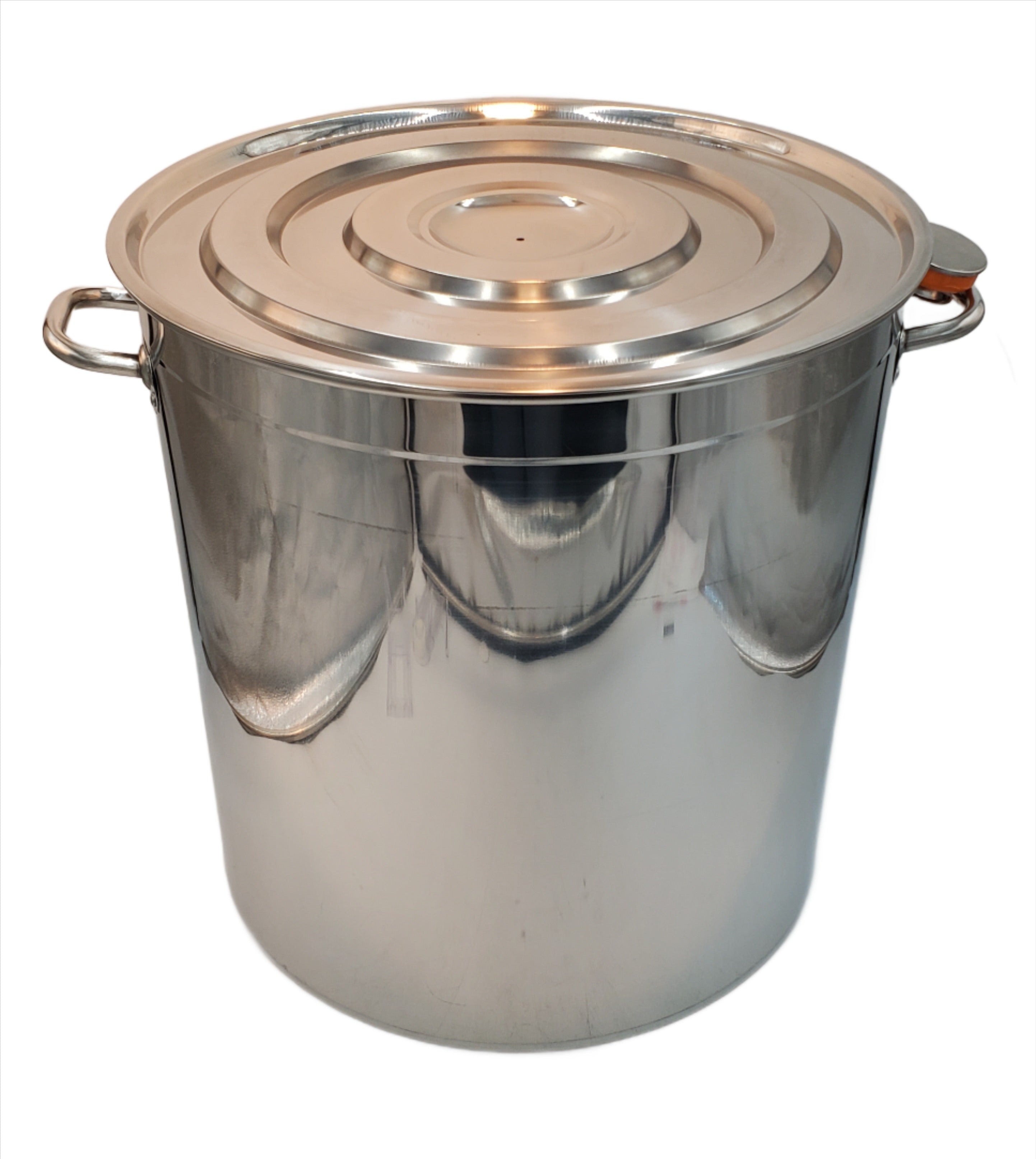 20.5x20.5 Inch Stainless Steel Stock Pot 140 Quart - Perfect for Large Batch Cooking, Catering, and Commercial Kitchen Use