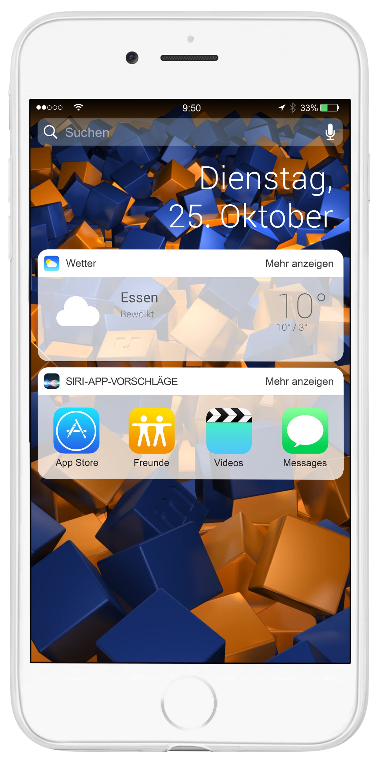 mumbi iPhone 7/8防摔手机壳 双握把设计 黑色 适用于日常通勤和户外活动