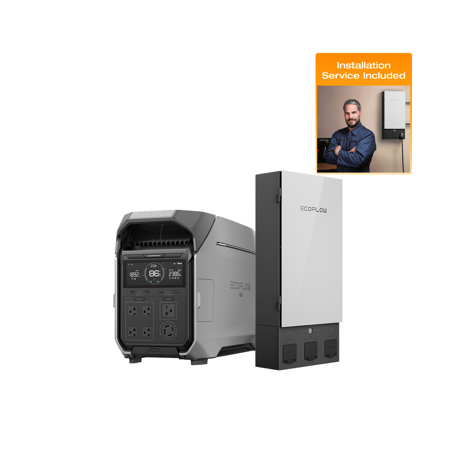 EcoFlow DELTA Pro 3 Portable Power Station 3600Wh - Refurbished Solar Generator for Home Backup, Camping & Outdoor Adventures
