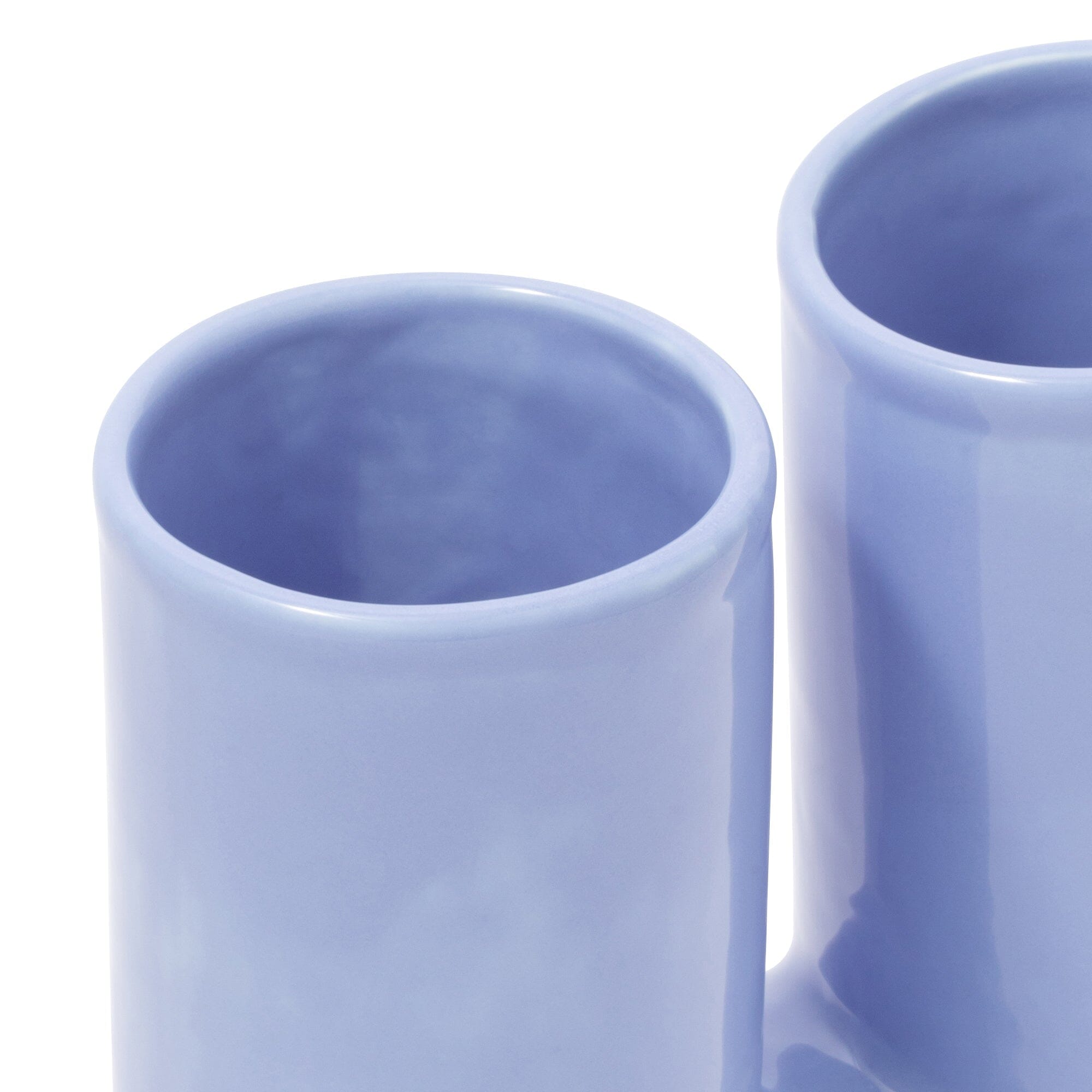 Ceramic Pop Flower Vase - Medium Size Light Blue Home Decor for Living Room, Bedroom, Office & Wedding Centerpieces