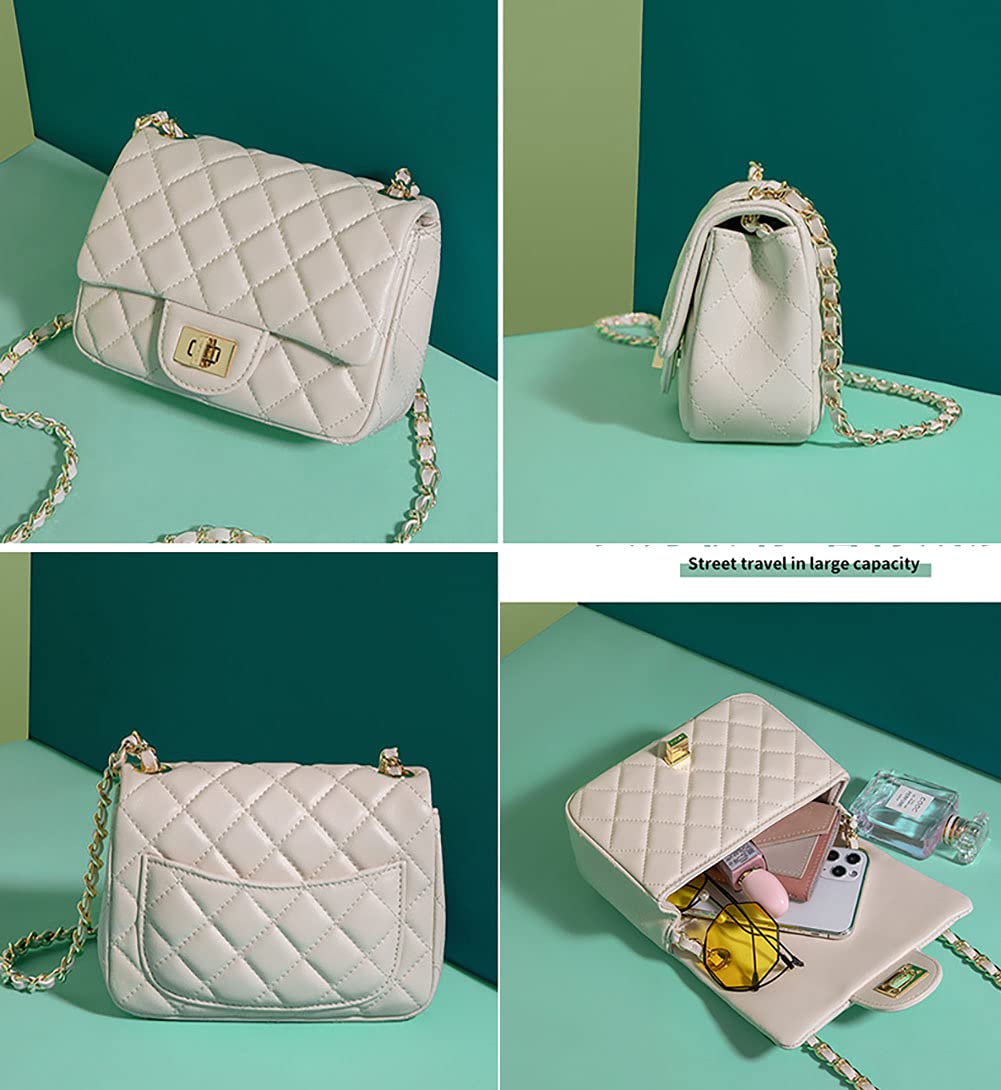 Luxury Designer Handbags for Women - Genuine Leather Quilted Clutch Purse & Crossbody Bag | Perfect for Parties, Weddings & Evening Events