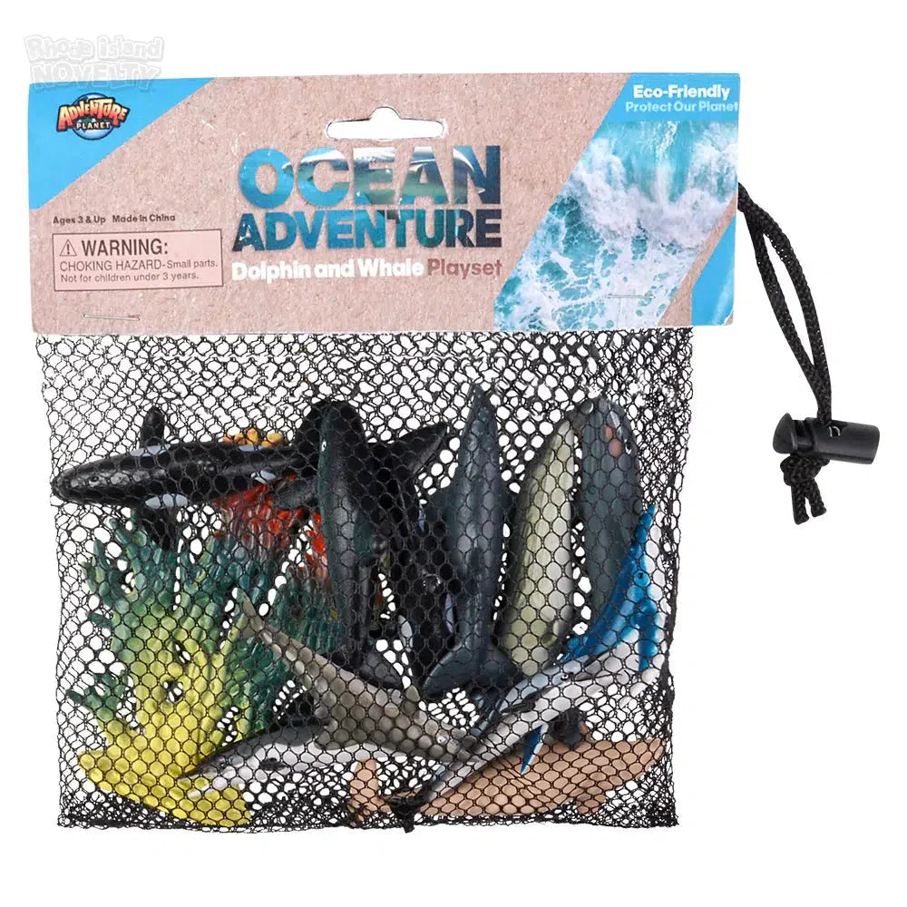 12-Piece Dolphin & Whale Mesh Bag Play Set - Ocean-Themed Bath Toys for Kids, Pool & Beach Fun - Perfect for Sensory Play & Water Games