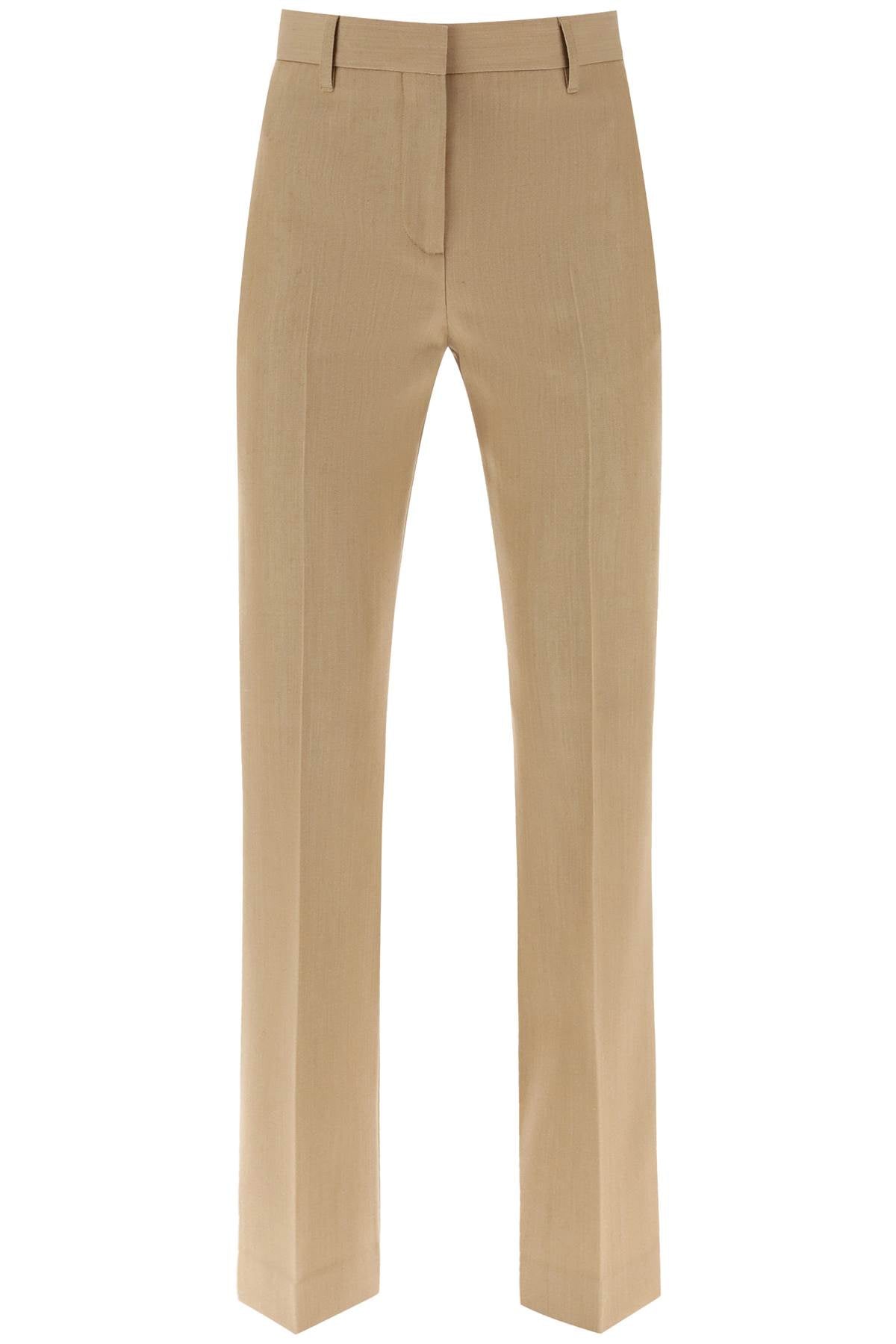 Burberry Tailored Wool Trousers for Men - Classic British Slim Fit Dress Pants for Business & Formal Occasions