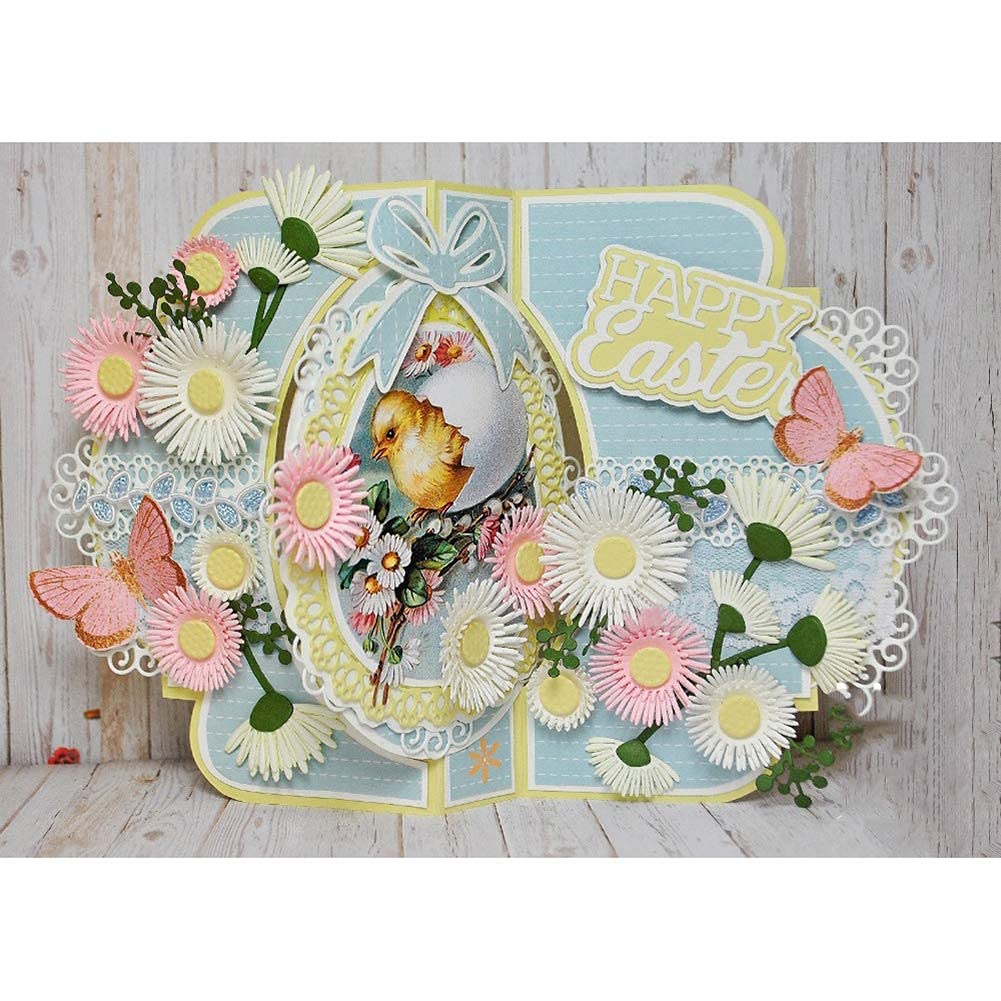 Flower Leaf Metal Die Cuts for DIY Scrapbooking - Decorative Embossing Paper Dies for Card Making, Invitations, Photo Albums | Perfect for Wedding, Birthday Party & Craft Projects