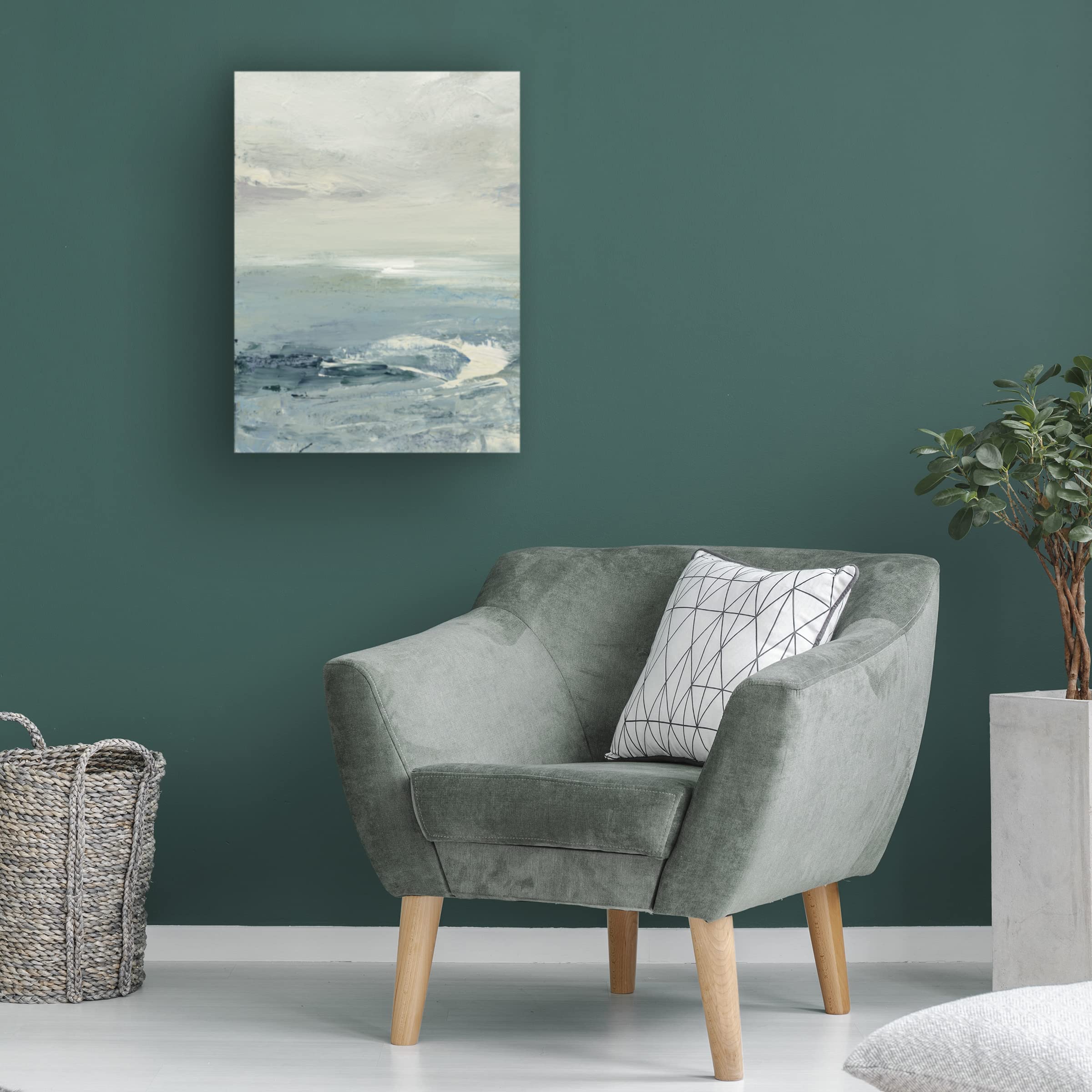 Julia Purinton 'Waves II' Canvas Wall Art Print - Ocean Wave Painting for Living Room, Bedroom & Office Decor | Trademark Fine Art Collection