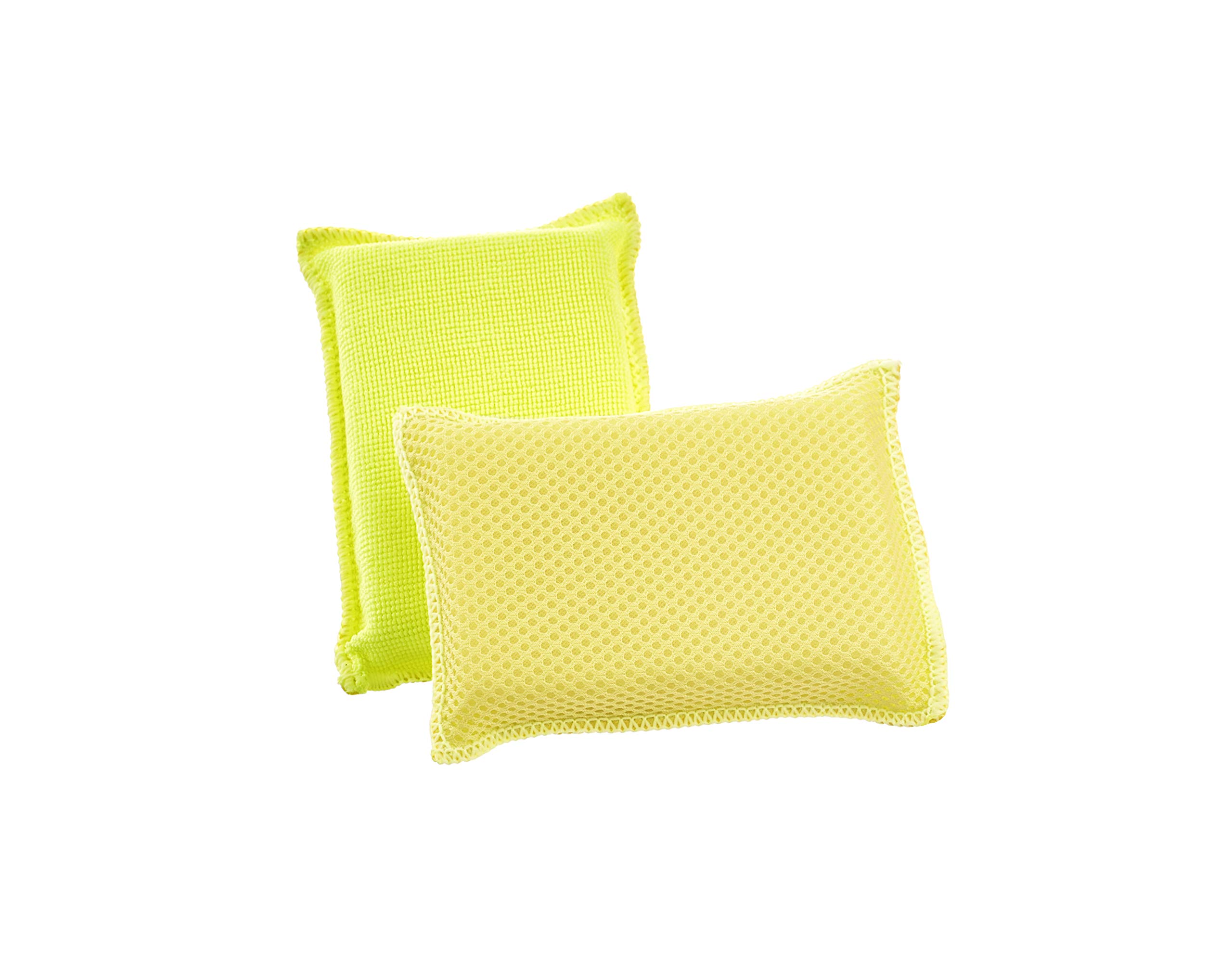 Premium Microfiber Kitchen Sponges - Non-Scratch Heavy Duty Dish Scrubber for Pots, Pans & Dishes - 6 Pack Multi-Purpose Cleaning Sponges for Household, Restaurant & Office Use