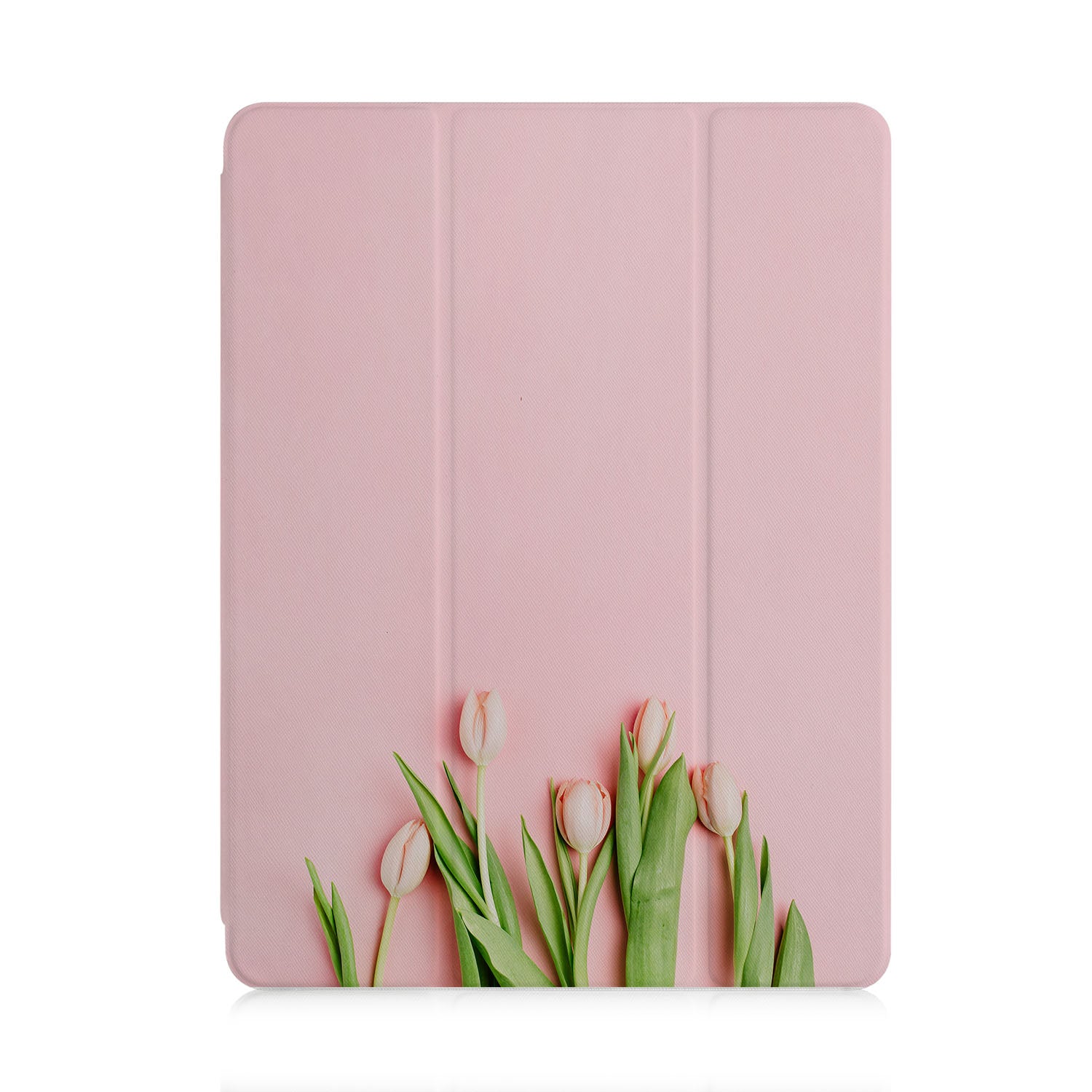 Premium Pink Floral iPad Trifold Case - Slim Protective Cover with Auto Sleep/Wake for iPad 7/8/9/10 (10.2 Inch) - Perfect for Work, School & Travel