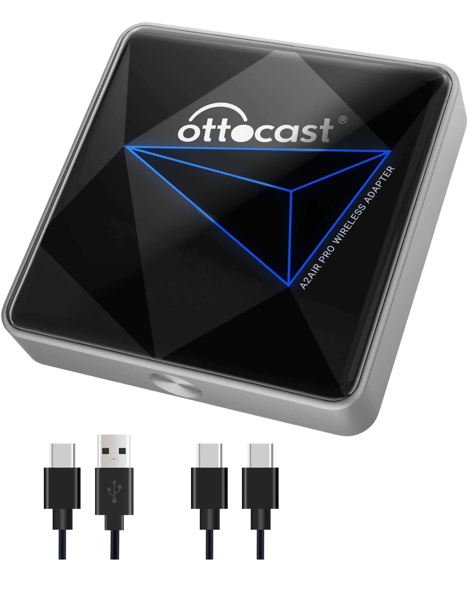 2025 Newest Android Auto Wireless Adapter for Car - Plug & Play Wired to Wireless Dongle with Dual-Band WiFi, Low Latency & Online Updates | Compatible with Factory OEM Wired Android Auto Cars | Perfect for Commuting, Road Trips & Hands-Free Driving