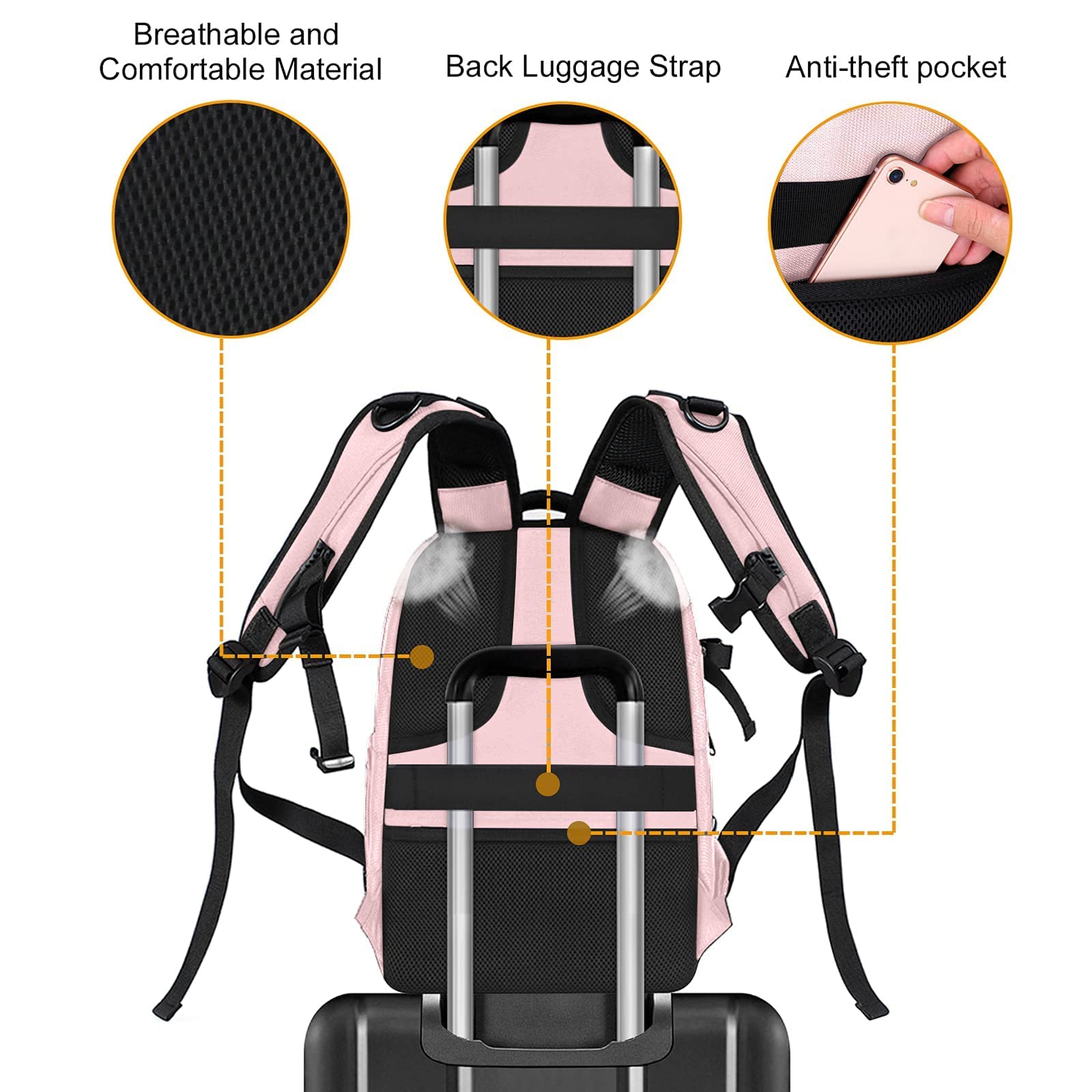 MOSISO Waterproof DSLR Camera Backpack 15-16 Inch - Hardshell Case & Crossbody Messenger Bag for Canon Nikon Sony Mirrorless/SLR Cameras (Pink) - Perfect for Travel, Photography & Outdoor Adventures