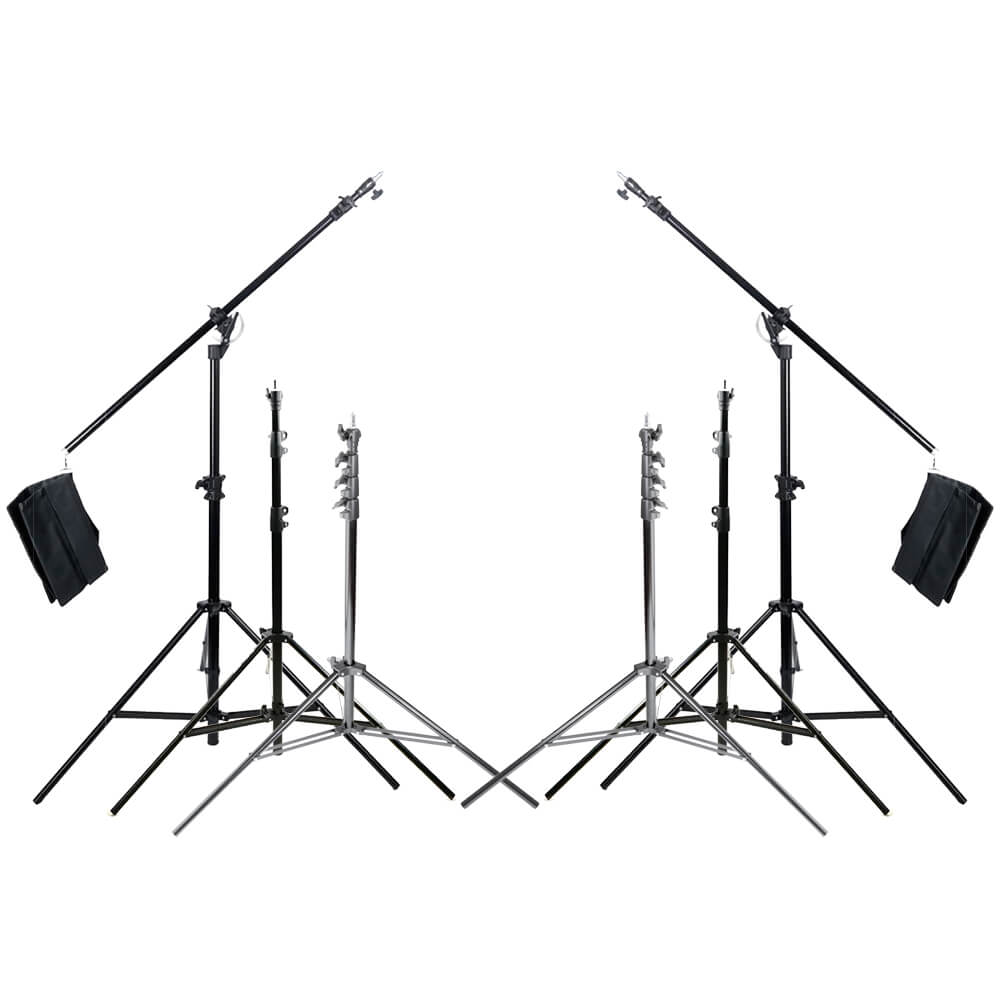 Professional Heavy Duty Studio Light Stand Kit - Essential Photography Equipment for Beginners | Perfect for YouTube Videos, Live Streaming & Portrait Photography