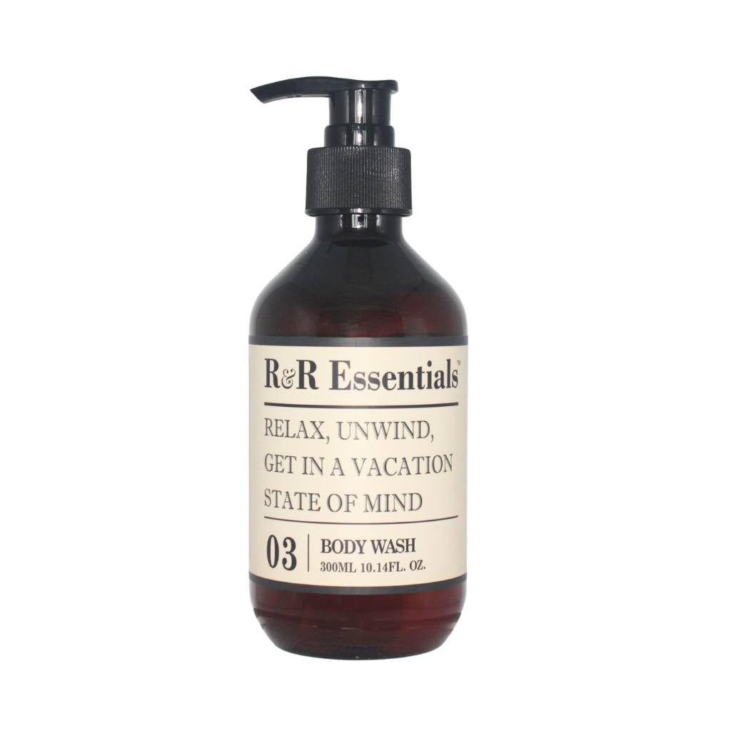 R&R Essentials Refillable Pump Bottles for Shower Gel | Eco-Friendly & Travel-Friendly Bathroom Essentials | Perfect for Home, Gym, and Travel Use