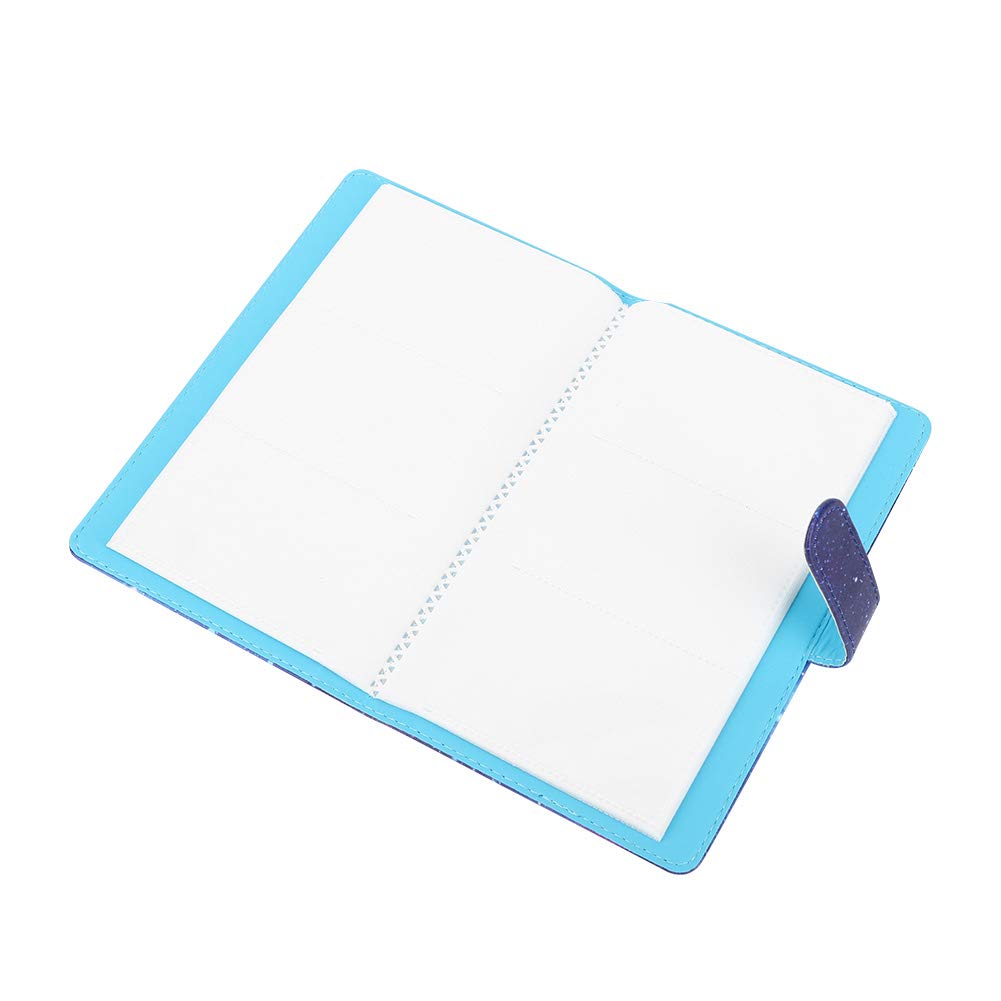 3in PU Leather Photo Album for Mini 11/8/9/7s/25/70/90 Camera - 96 Pockets Bank Card Storage Book (Shining Starry Sky Design) | Compact Photo Organizer for Polaroid, Instax & Credit Cards | Perfect for Travel, Scrapbooking & Memory Keeping