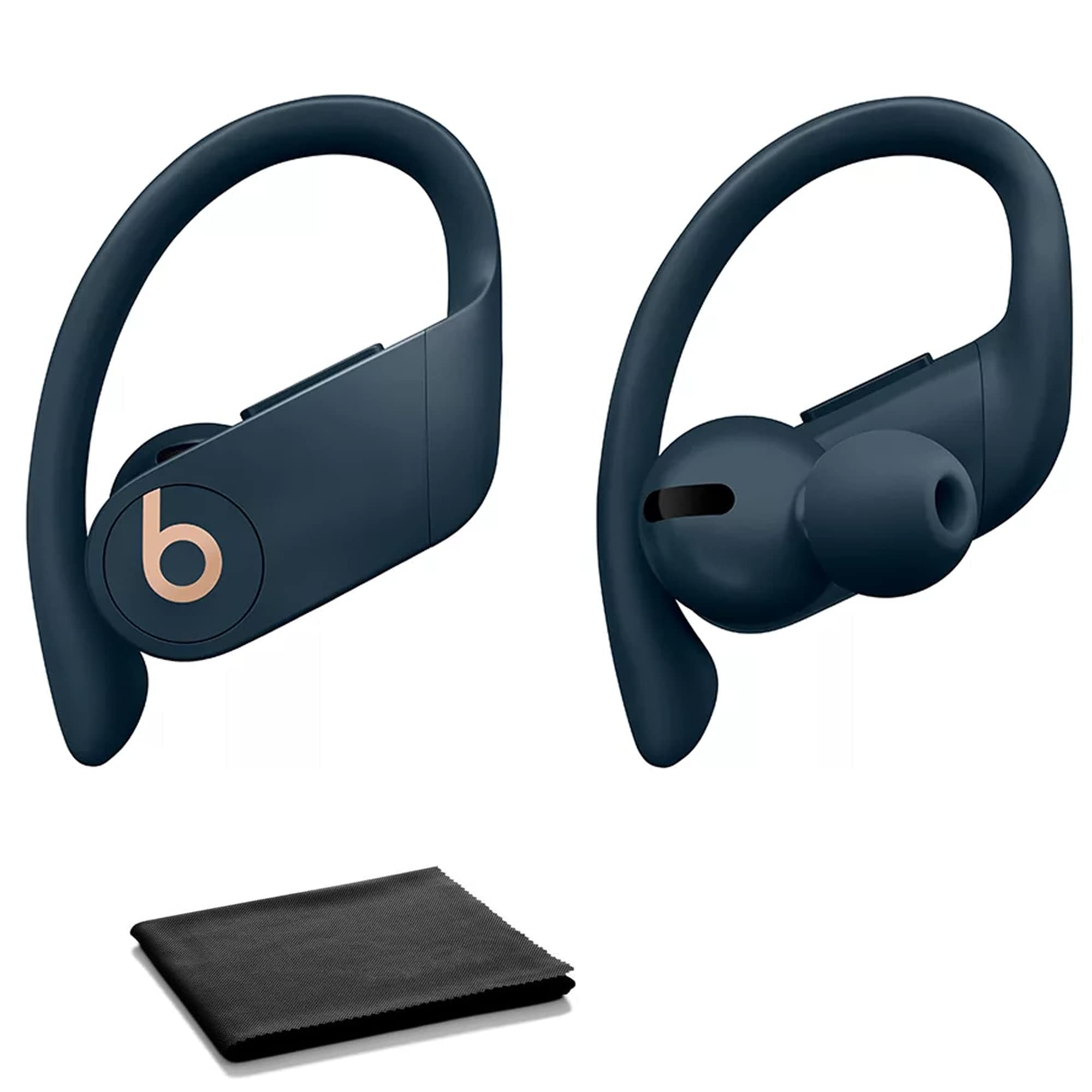 Beats Powerbeats Pro Wireless Earbuds - Class 1 Bluetooth Headphones with Bonus Cleaning Cloth - Navy (Renewed) - Perfect for Workouts, Running & Gym | Sweat-Resistant & Secure Fit