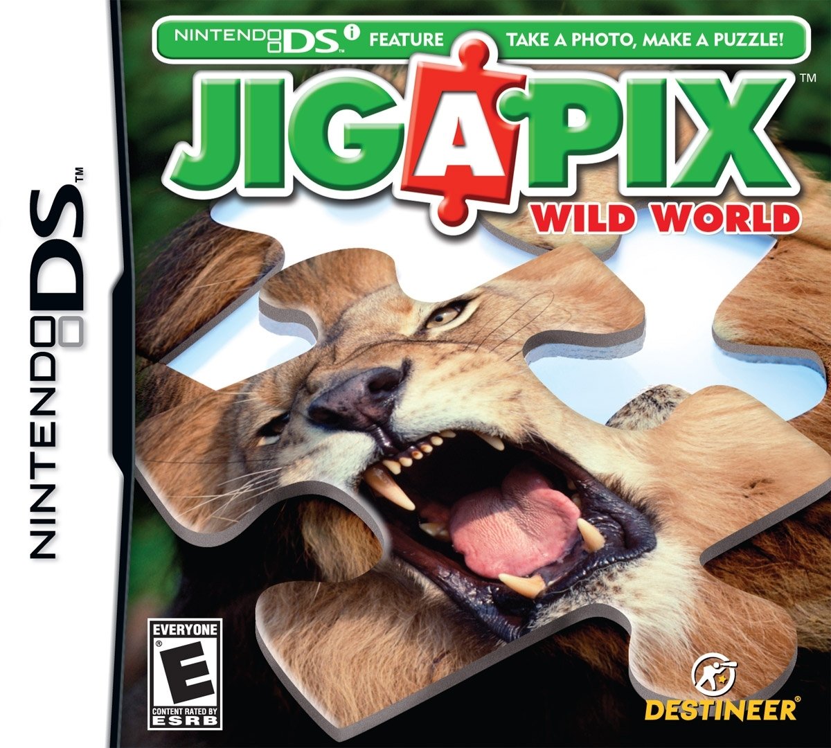 Jigapix Wild World Puzzle Game for Nintendo DS - Fun Brain Teaser & Family Entertainment - Perfect for Travel, Gifts & Relaxation