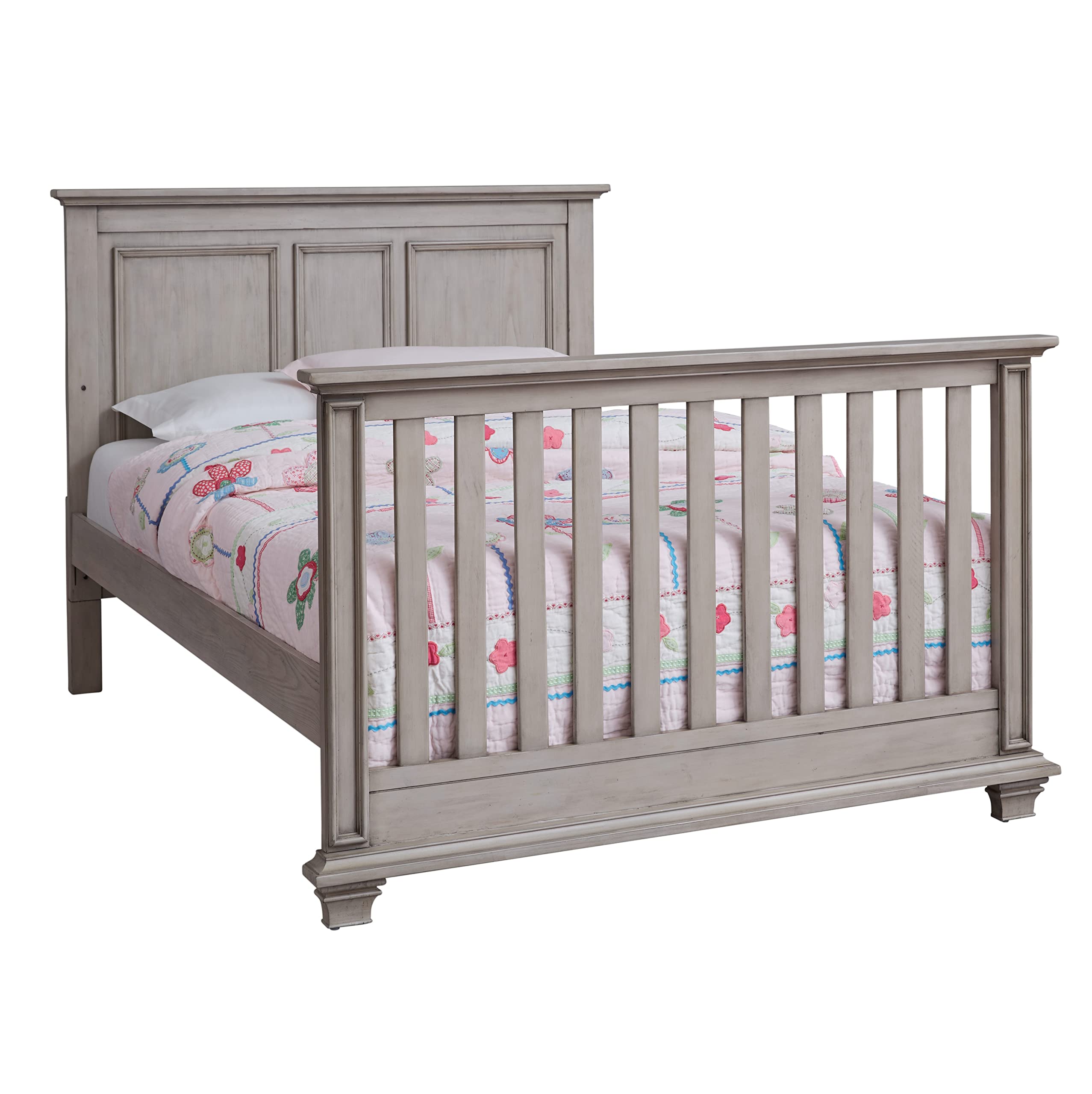 Oxford Baby Universal Full Bed Conversion Kit - Stone Wash Finish, Greenguard Gold Certified for Safe & Healthy Nursery - Perfect for Toddler Beds & Daycare Centers