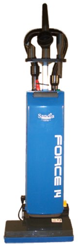 Sandia 60-1000 Force 14-Inch Upright Twin Motor Vacuum Cleaner - Powerful Suction for Deep Carpet & Hard Floor Cleaning | Ideal for Homes, Offices & Pet Hair Removal