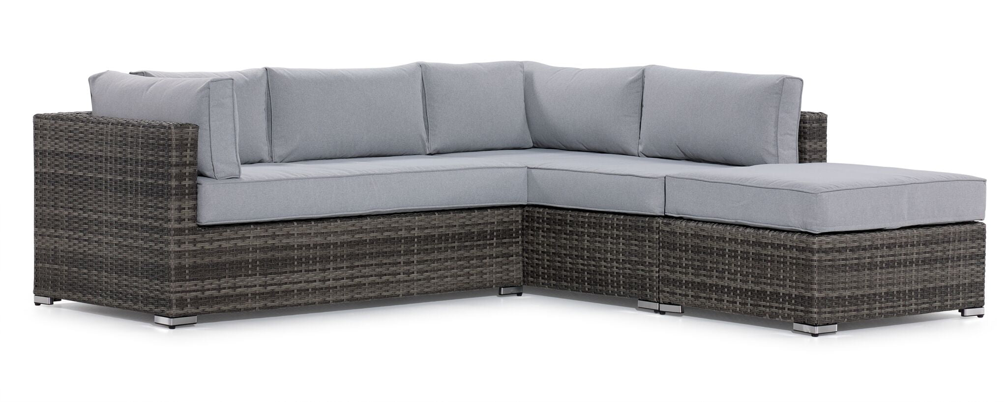 Modern Cove 3-Piece Outdoor Sectional Sofa Set in Dark Grey - Perfect for Patio, Garden, and Backyard Relaxation