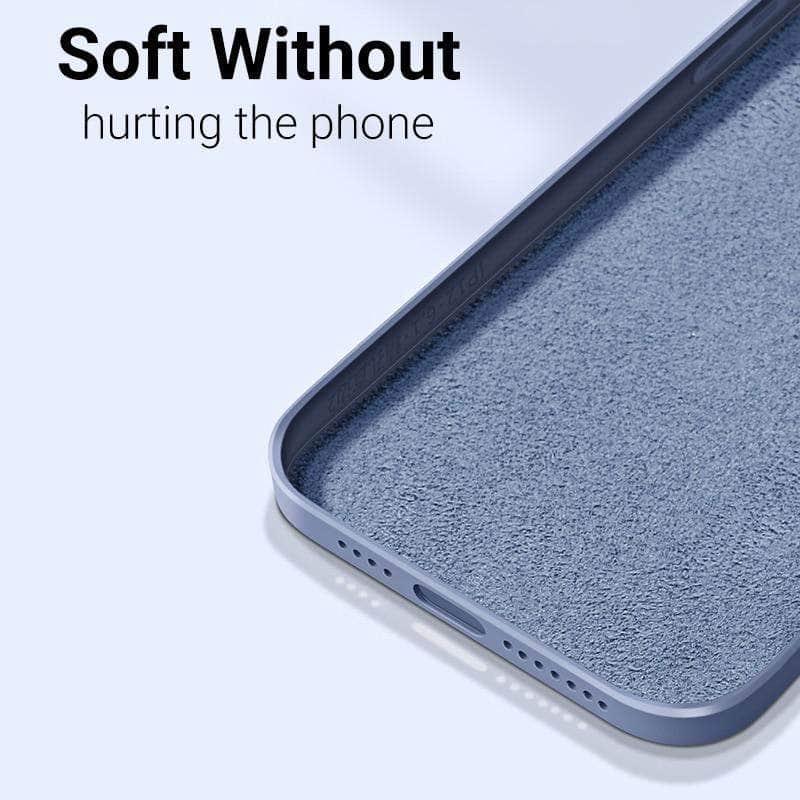 Magnetic iPhone 12 Liquid Silicone Magsafe Case - Slim Protective Cover with Strong Magnets for Secure Attachment - Perfect for Daily Use, Travel & Wireless Charging