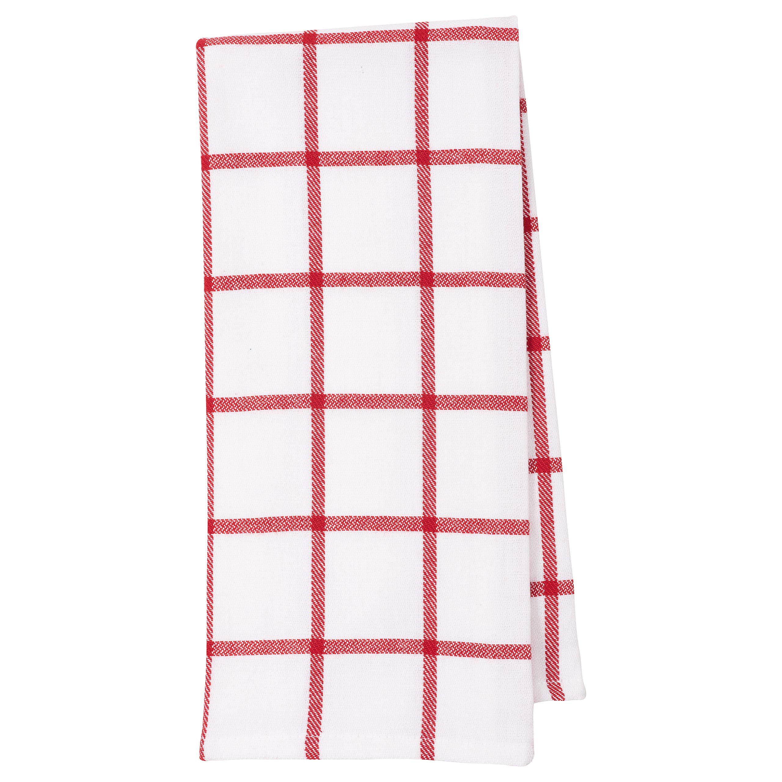 KAF 100% Cotton Dish Towel Set of 4 - 18x28 Inch Kitchen Towels for Holiday & Everyday Use - Candy Cane Mints Pattern - Perfect for Christmas Decor, Baking, Hosting & Kitchen Essentials