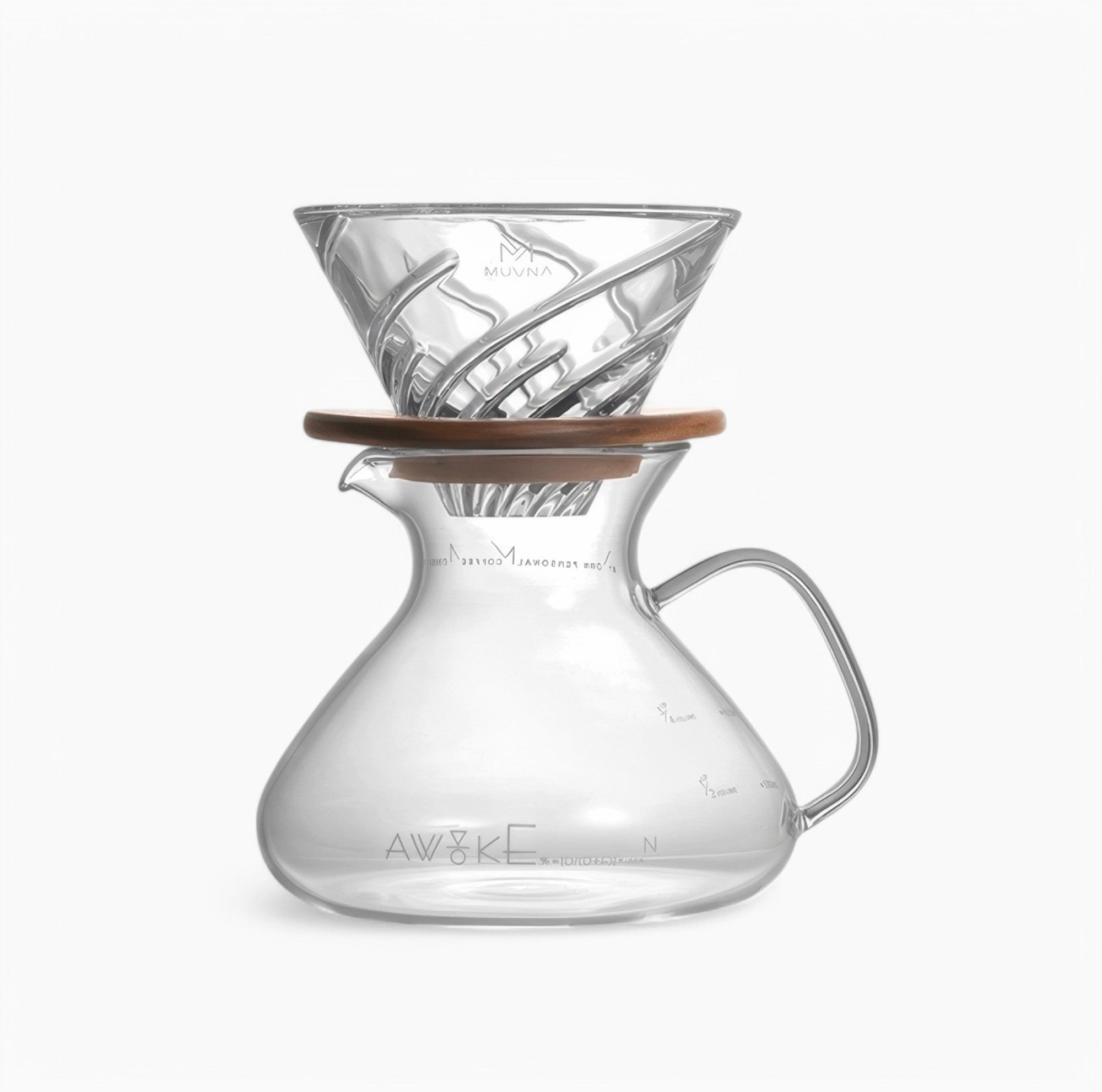 Premium Eclipse Precision Pour Over Coffee Maker Set - Dripper, Carafe & Filters for Specialty Coffee Brewing at Home or Office