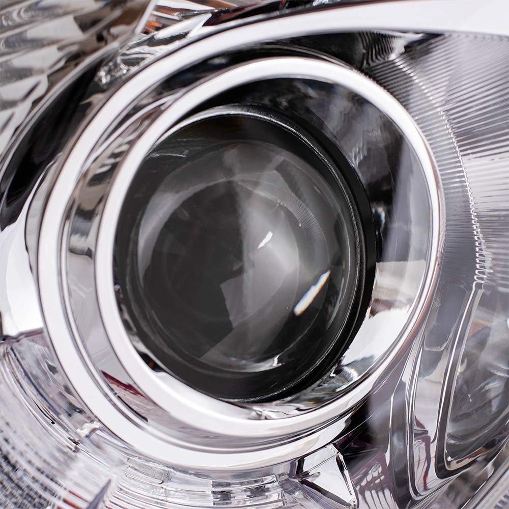 Brock Replacement Headlight Headlamp with Clear Lens Compatible with Toyota Camry 81110-06500 - Perfect for Night Driving & Vehicle Safety