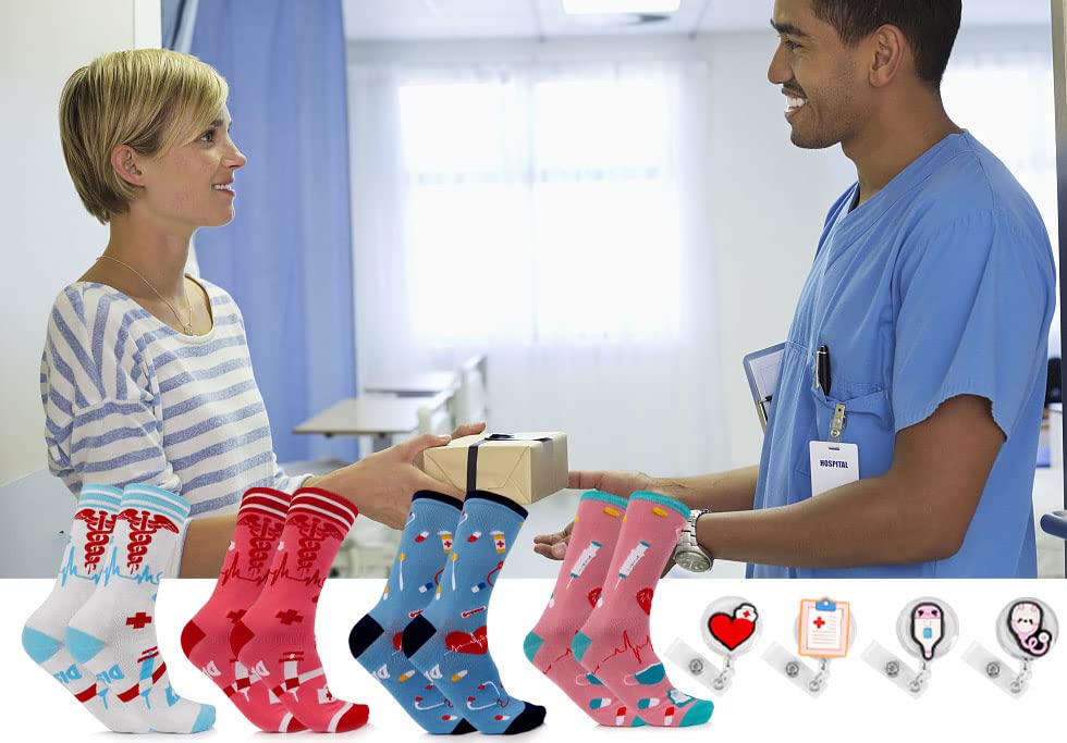 Funny Nurse Socks - Best Nurse Off Duty Socks for Women | Nurse Appreciation Gift for Nurses Week, Graduation & Medical Professionals | Comfortable & Cute Work Socks for Healthcare Workers